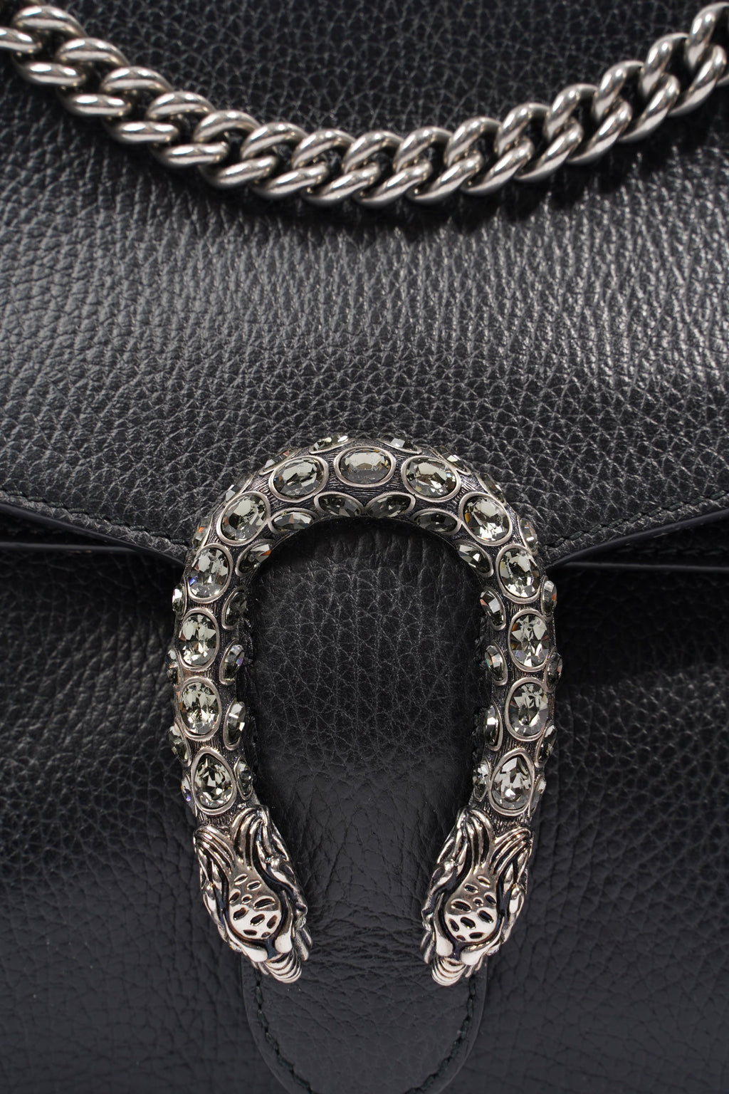 Gucci Dionysus Black Leather Medium