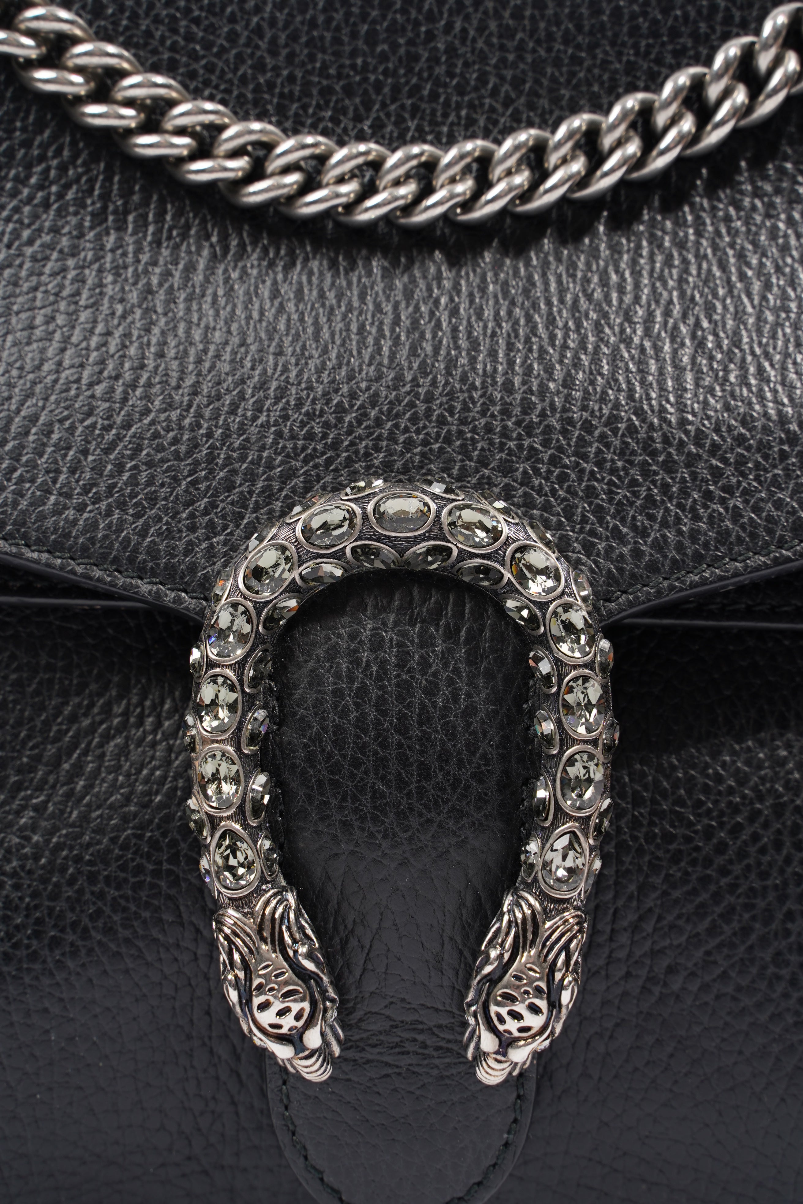 Gucci Dionysus Black Leather Medium