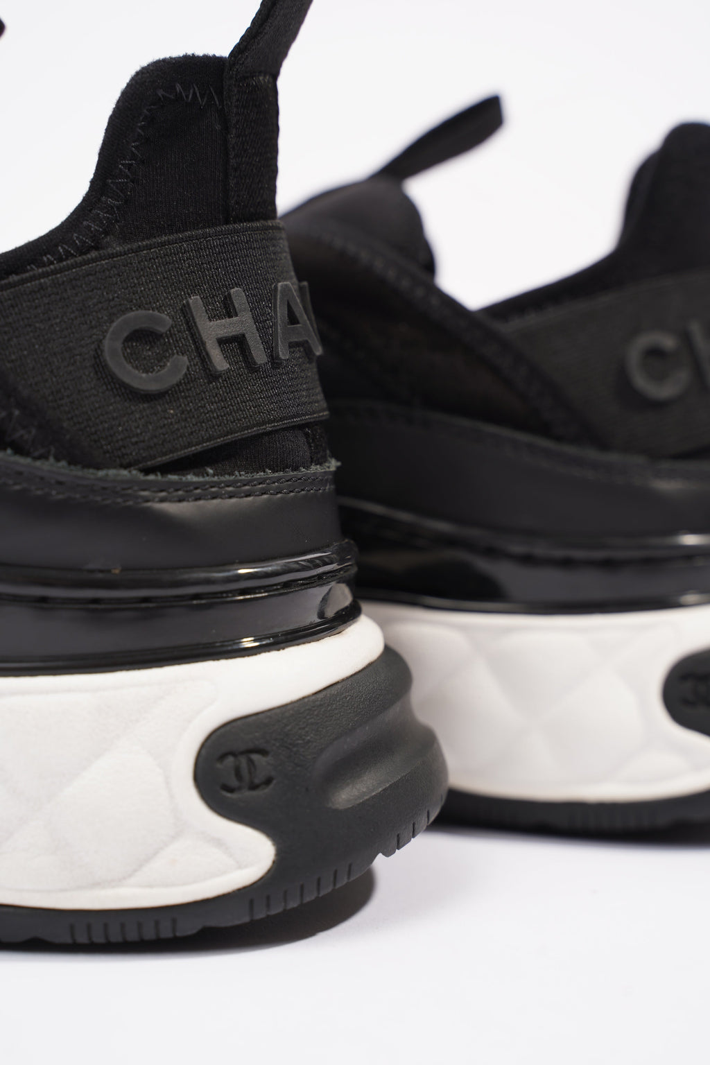 Chanel CC Runners Black / White Nylon EU 36 UK 3