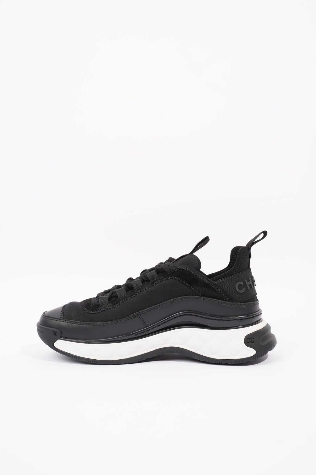 Chanel CC Runners Black / White Nylon EU 36 UK 3