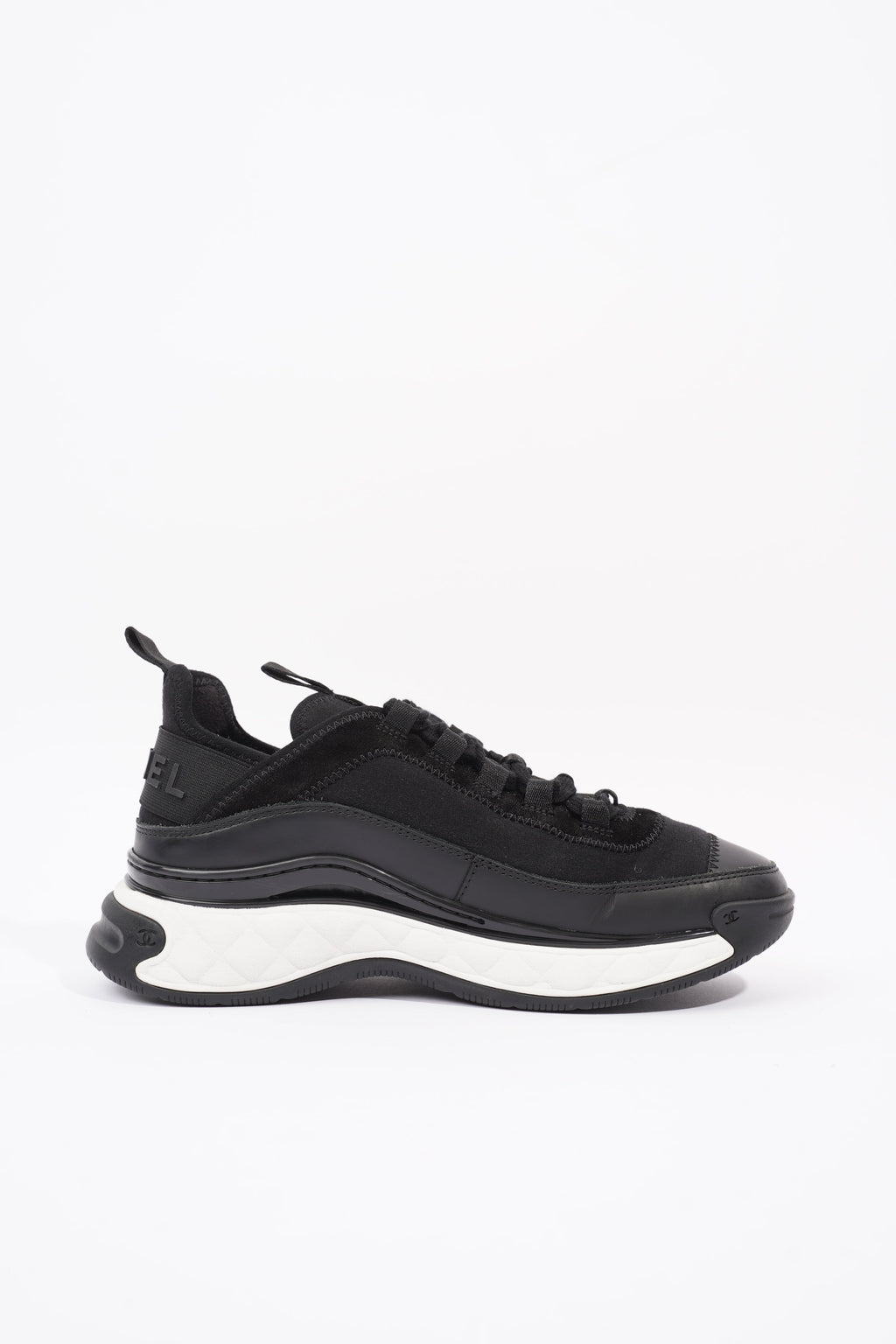 Chanel CC Runners Black / White Nylon EU 36 UK 3