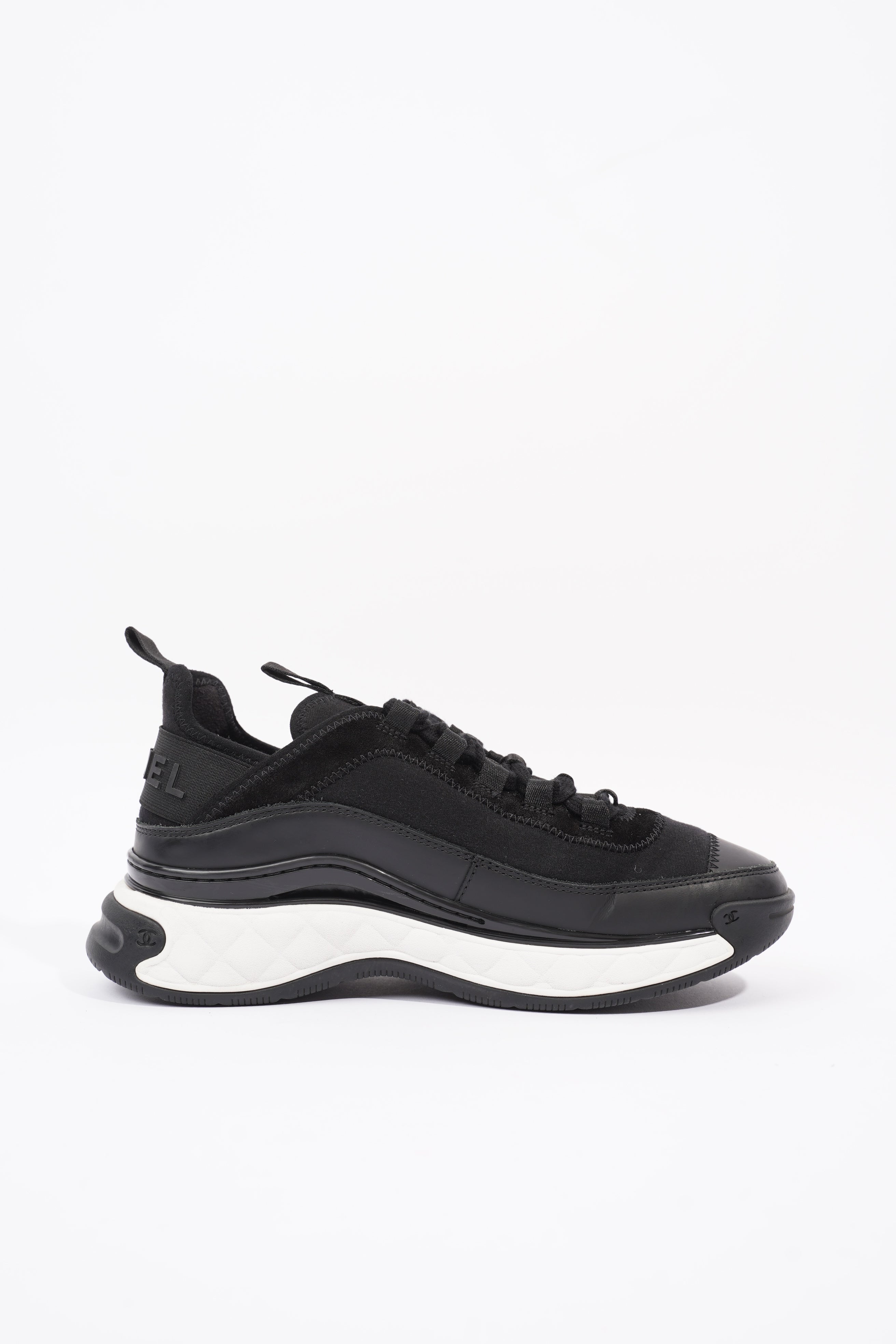 Chanel CC Runners Black / White Nylon EU 36 UK 3