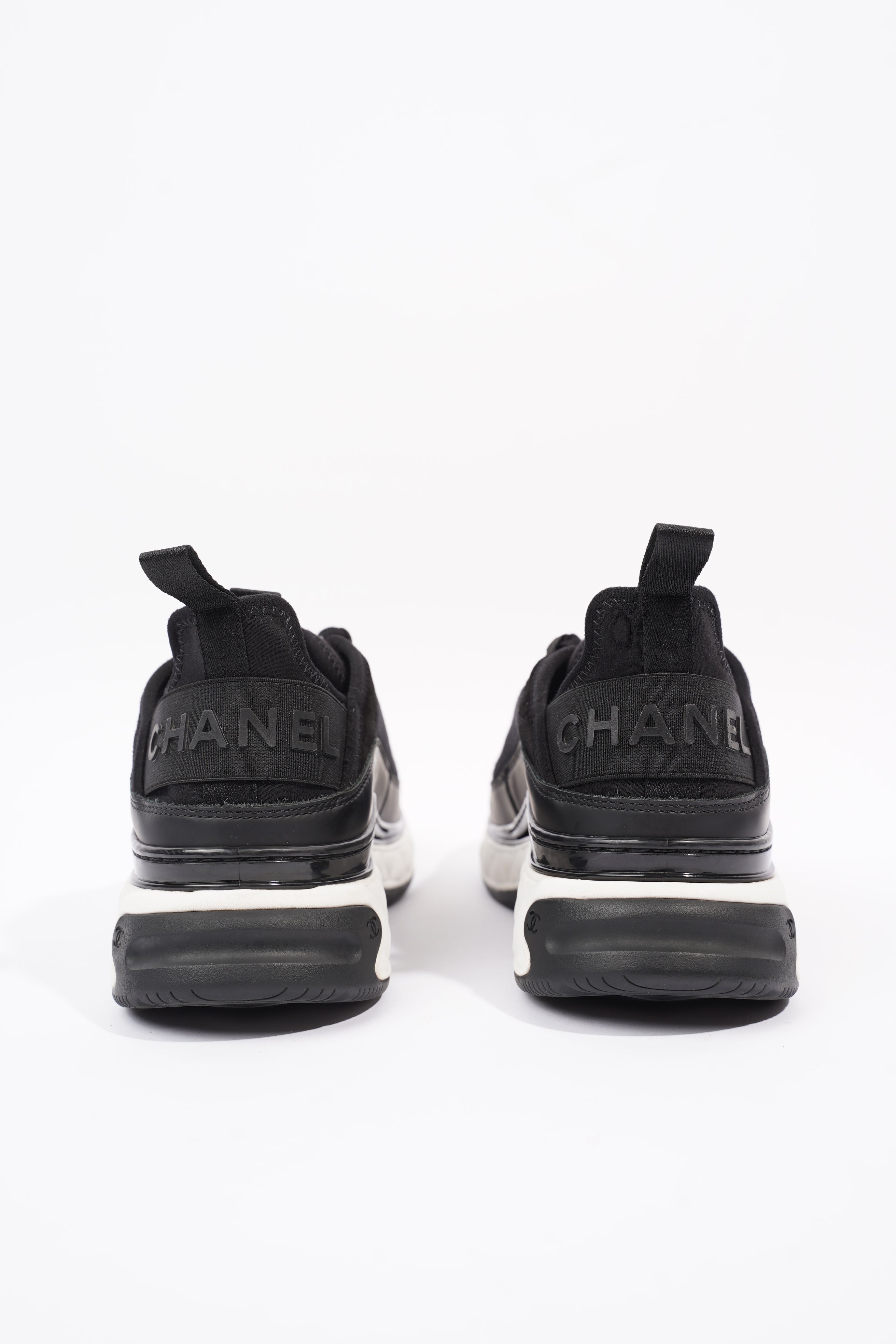 Chanel CC Runners Black / White Nylon EU 36 UK 3