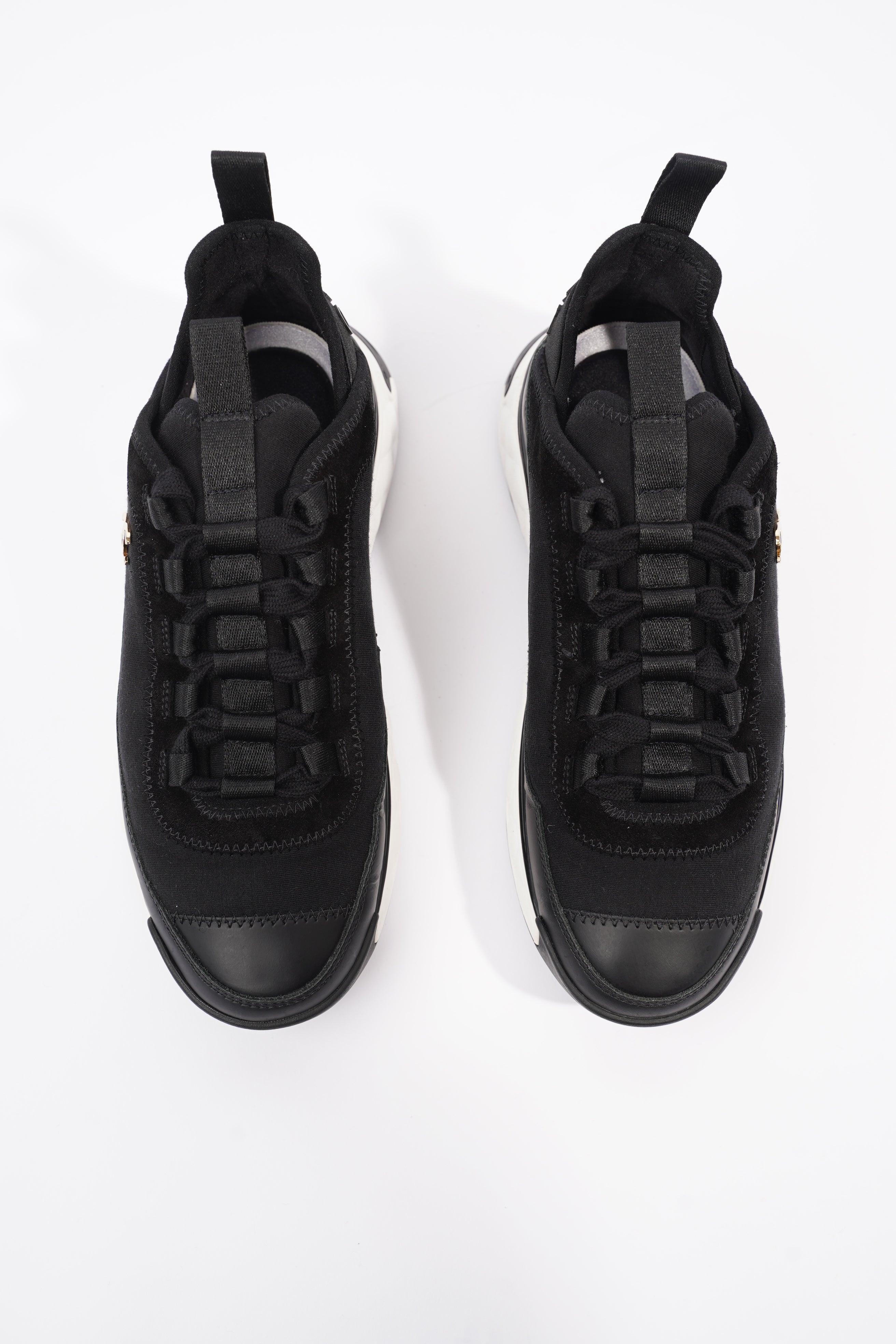 Chanel CC Runners Black / White Nylon EU 36 UK 3