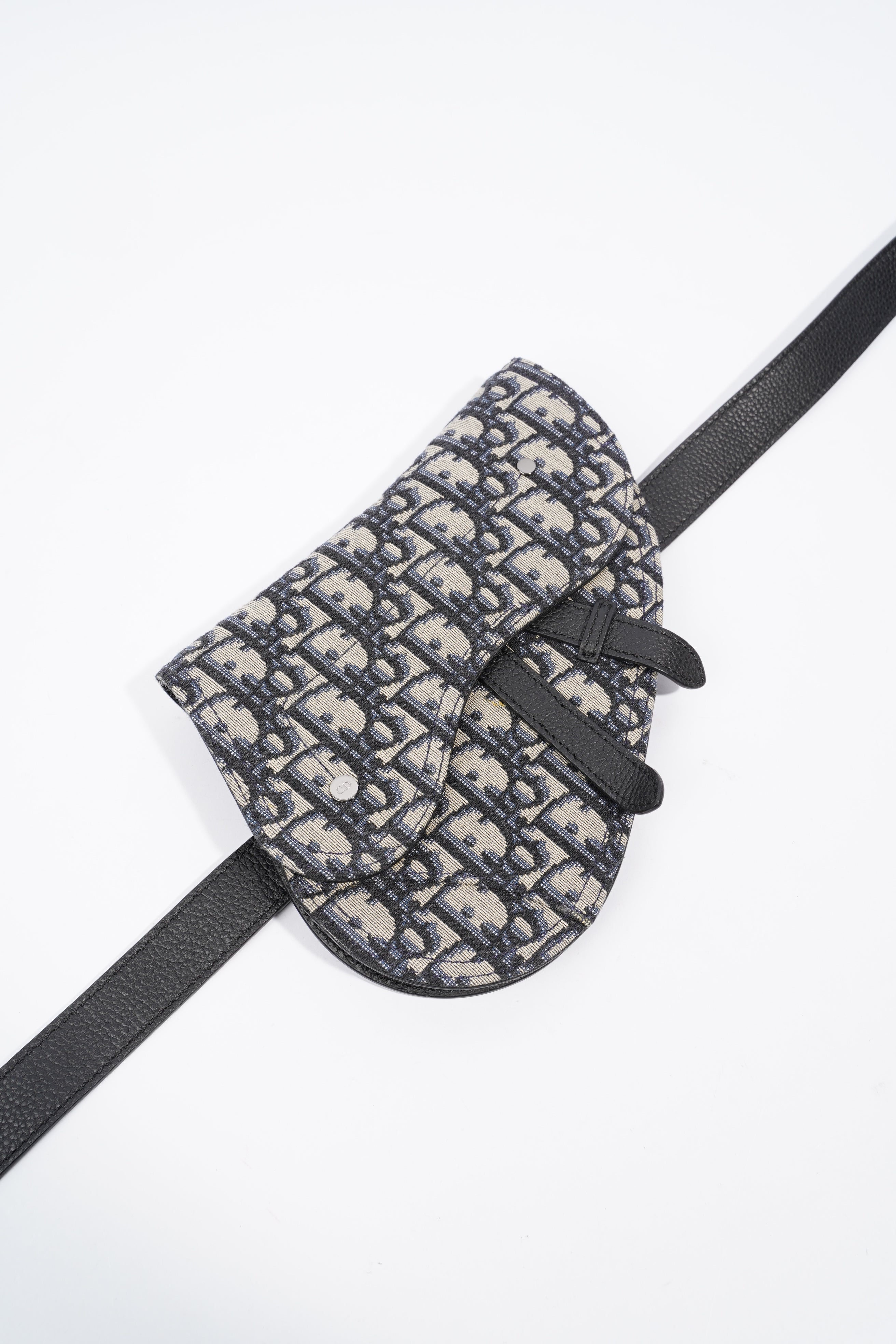 Christian Dior Saddle Belt Bag Oblique Canvas Mini