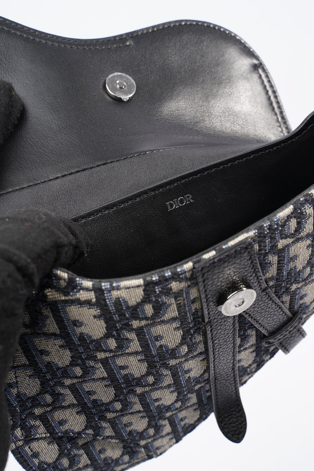 Christian Dior Saddle Belt Bag Oblique Canvas Mini