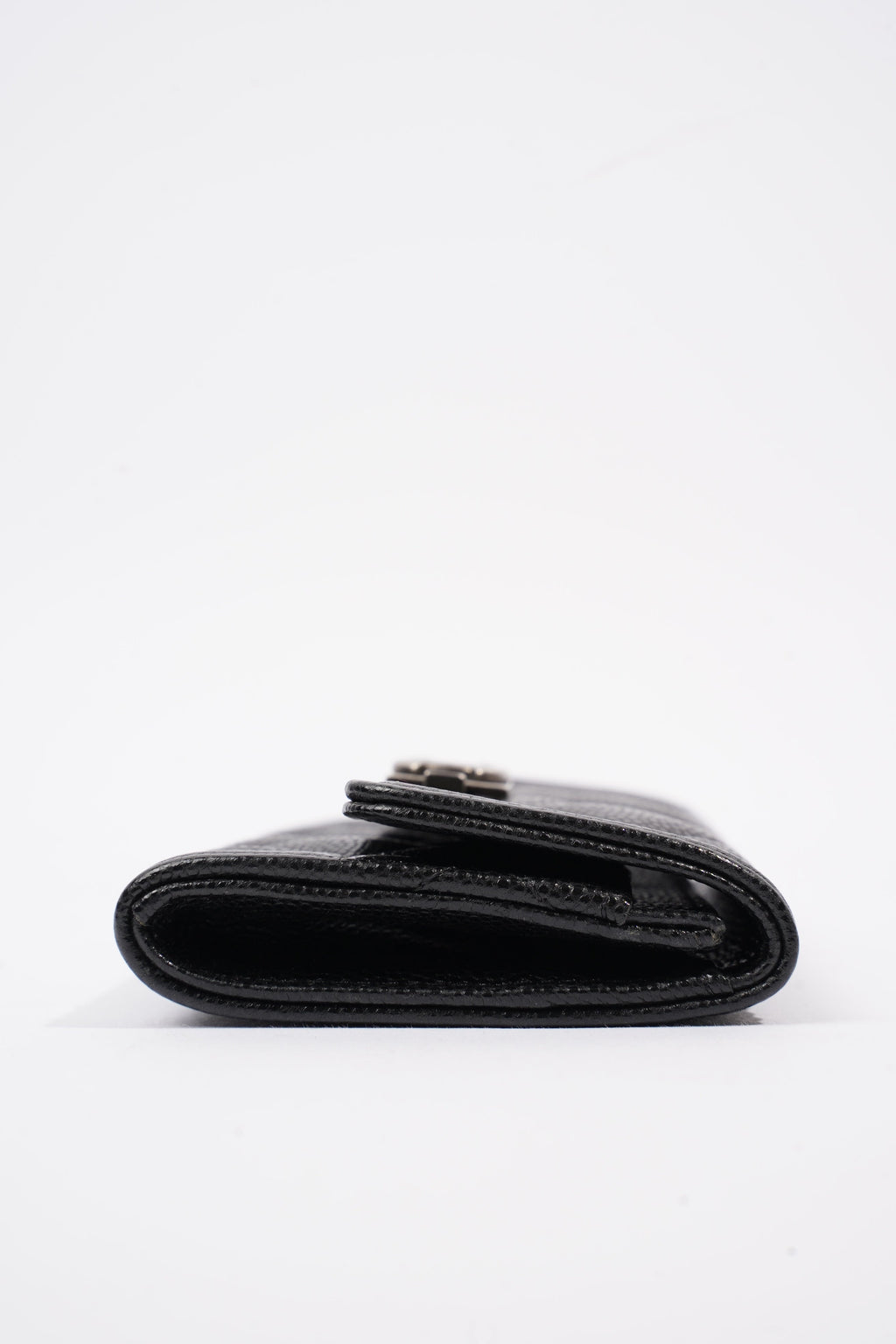 Chanel Tri-fold Boy Small Wallet Black Caviar Leather