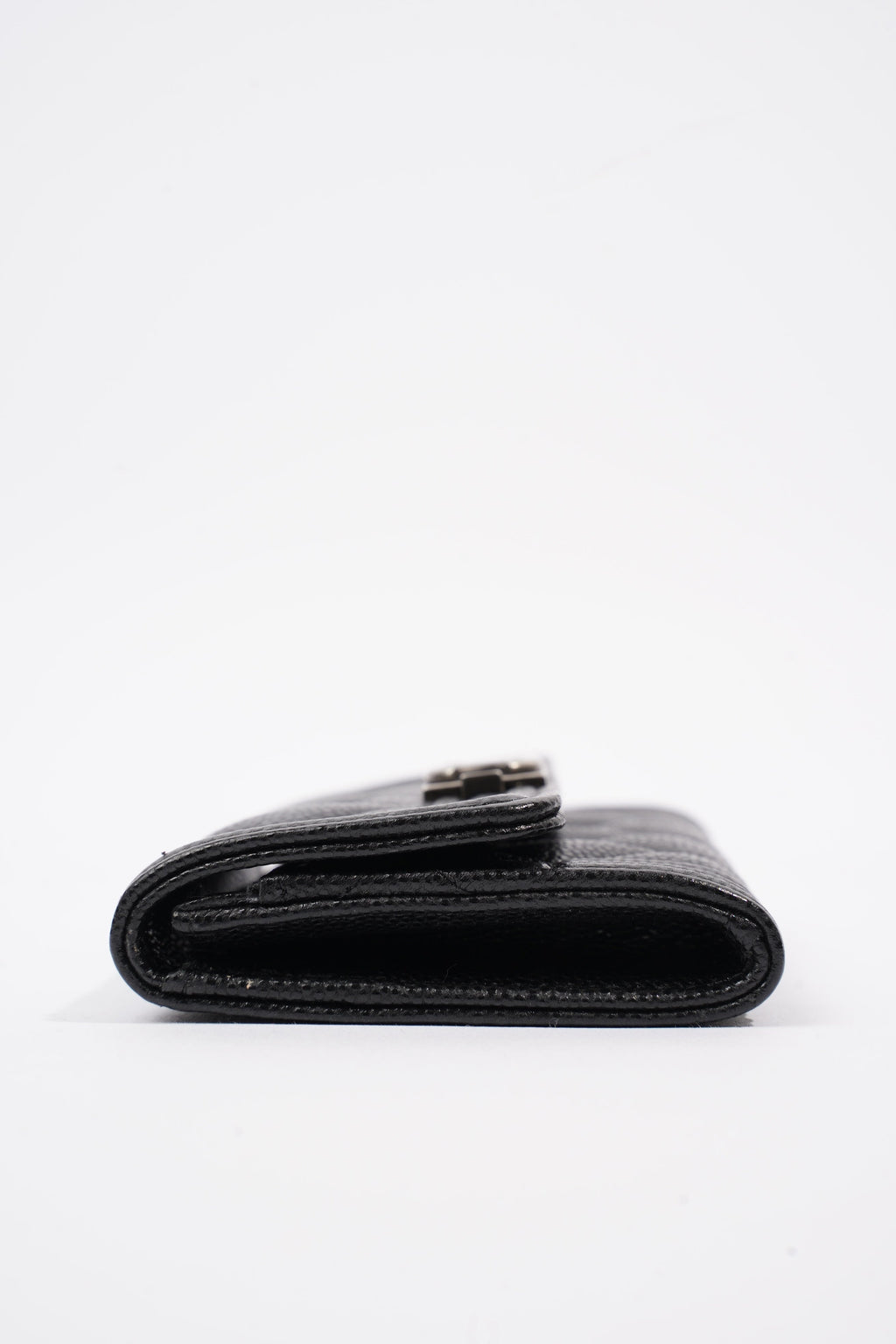 Chanel Tri-fold Boy Small Wallet Black Caviar Leather