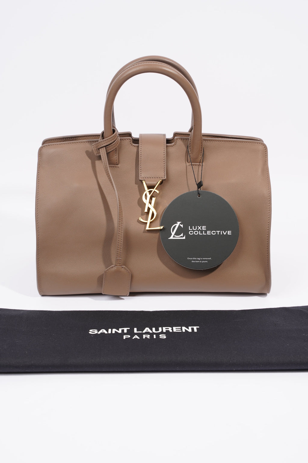 Saint Laurent Downtown Cabas Beige Calfskin Leather