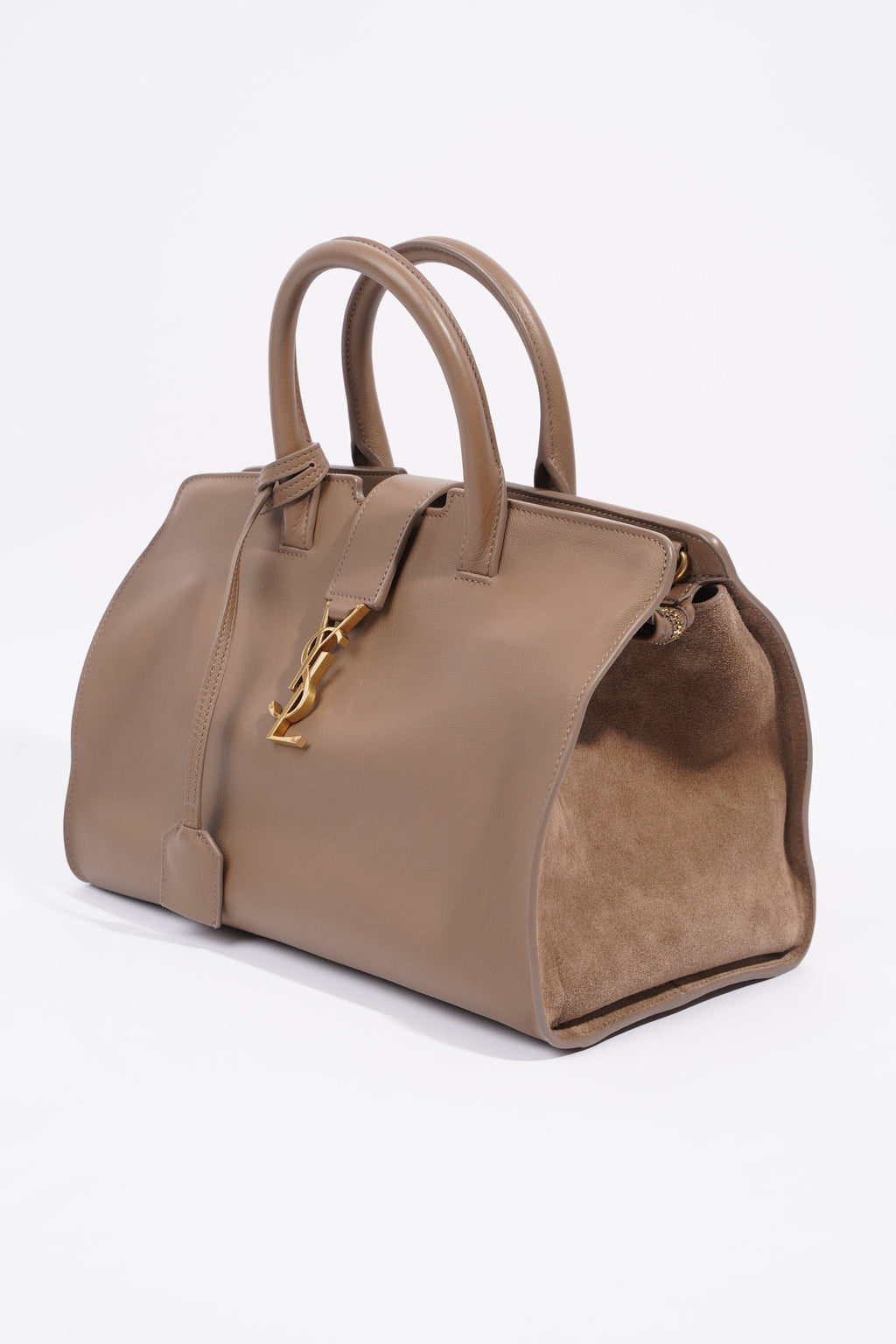 Saint Laurent Downtown Cabas Beige Calfskin Leather