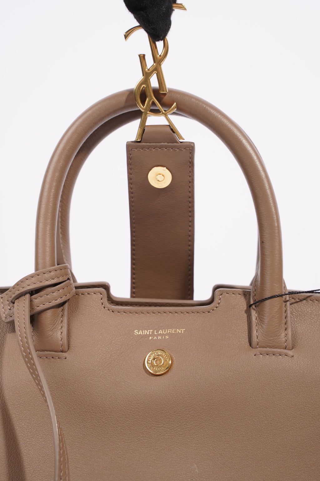 Saint Laurent Downtown Cabas Beige Calfskin Leather