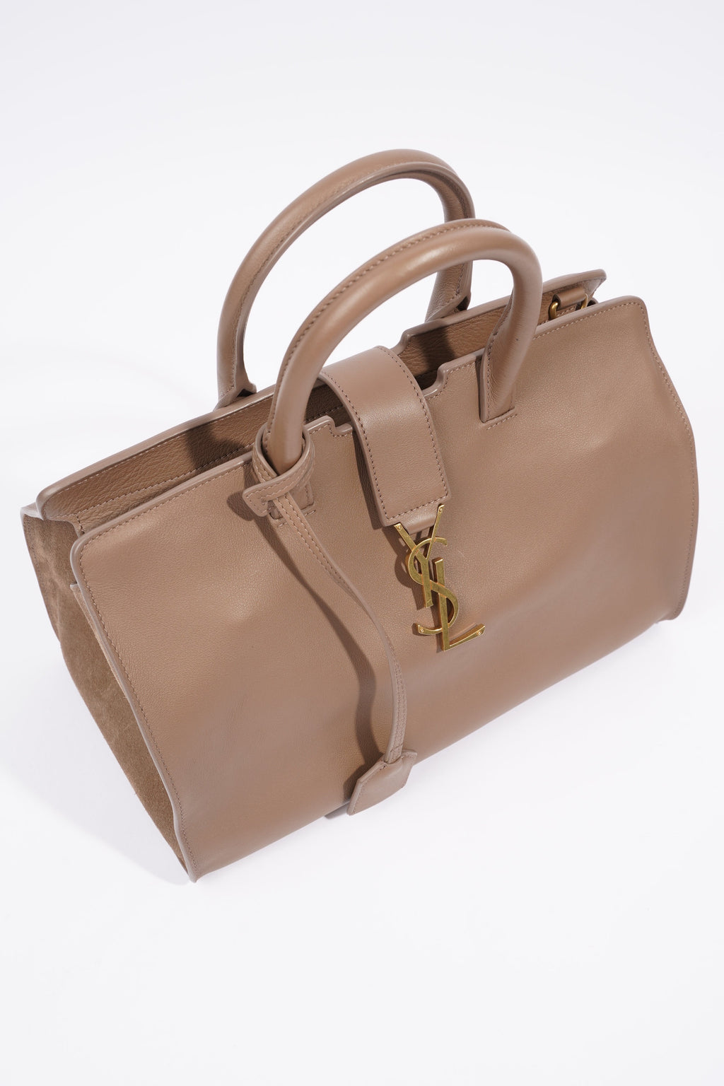 Saint Laurent Downtown Cabas Beige Calfskin Leather