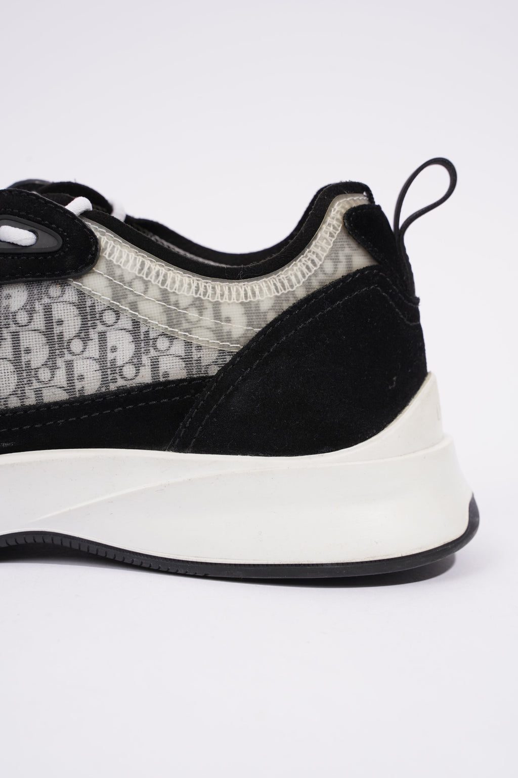 Christian Dior B25 Black / White / Black Oblique Mesh EU 41 UK 7