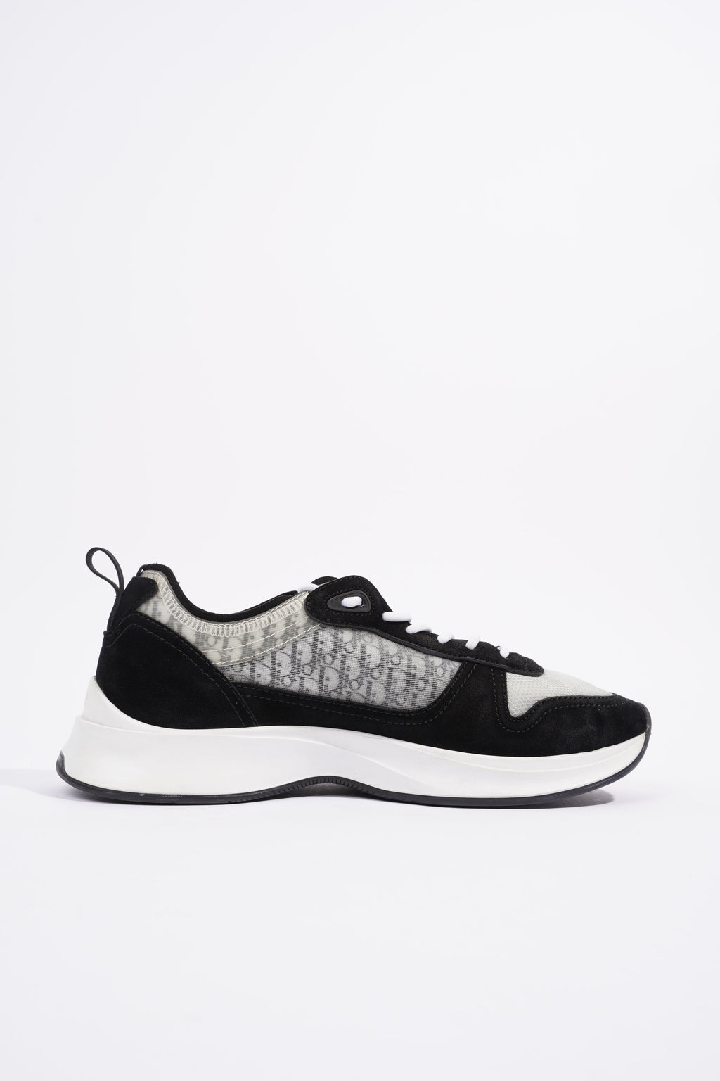 Christian Dior B25 Black / White / Black Oblique Mesh EU 41 UK 7