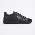 Christian Dior CD Low Top Sneaker Black Leather EU 38.5 UK 5.5