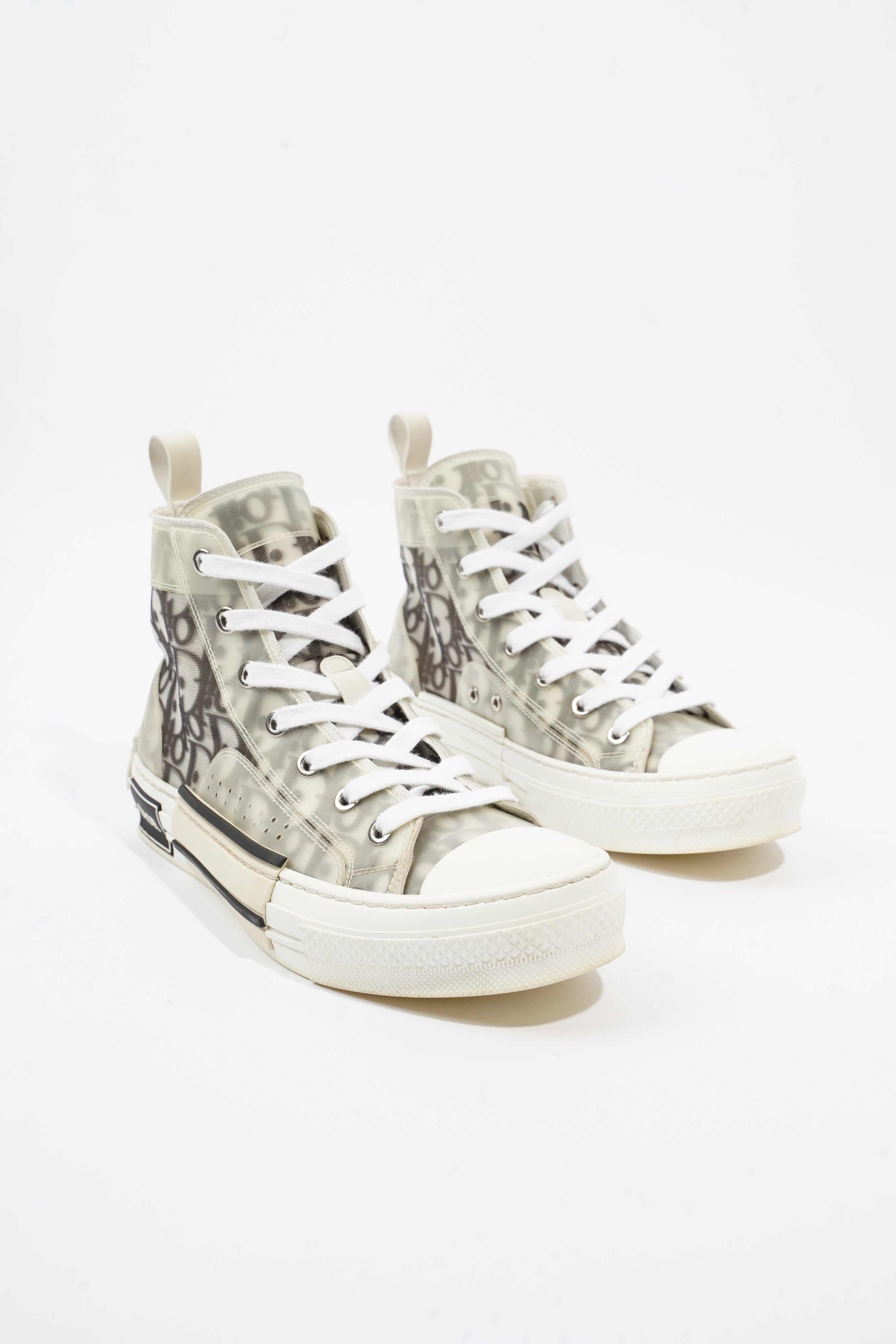 Christian Dior B23 Grey Oblique Canvas EU 37.5 UK 4.5