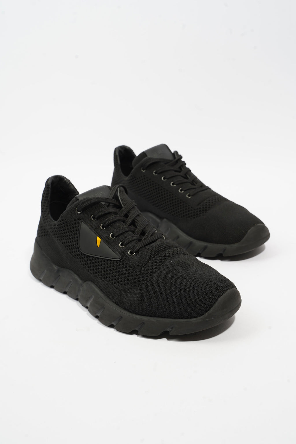 Fendi Monster Eyes Sneakers Black Mesh EU 43 UK 9