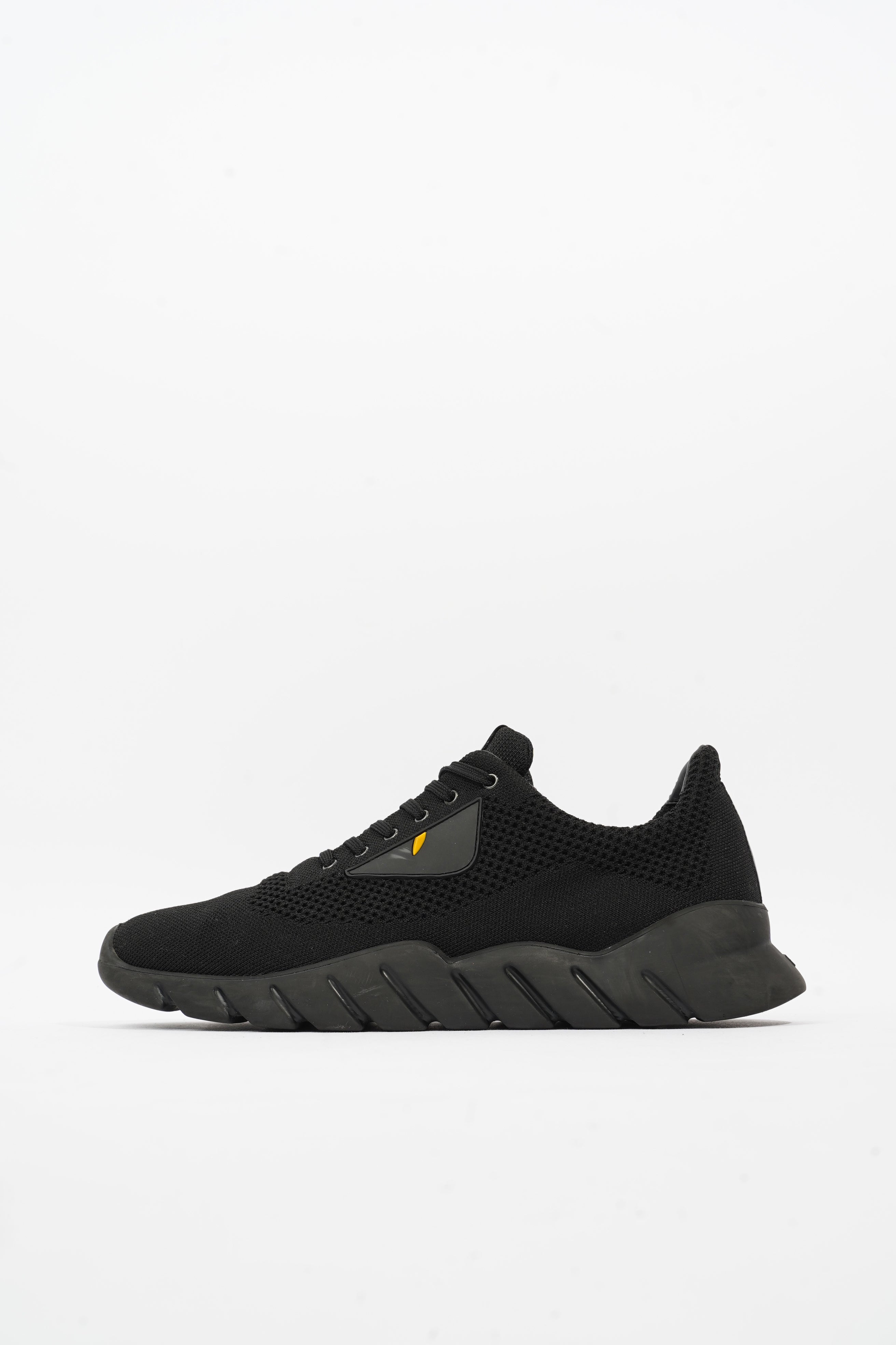 Fendi Monster Eyes Sneakers Black Mesh EU 43 UK 9