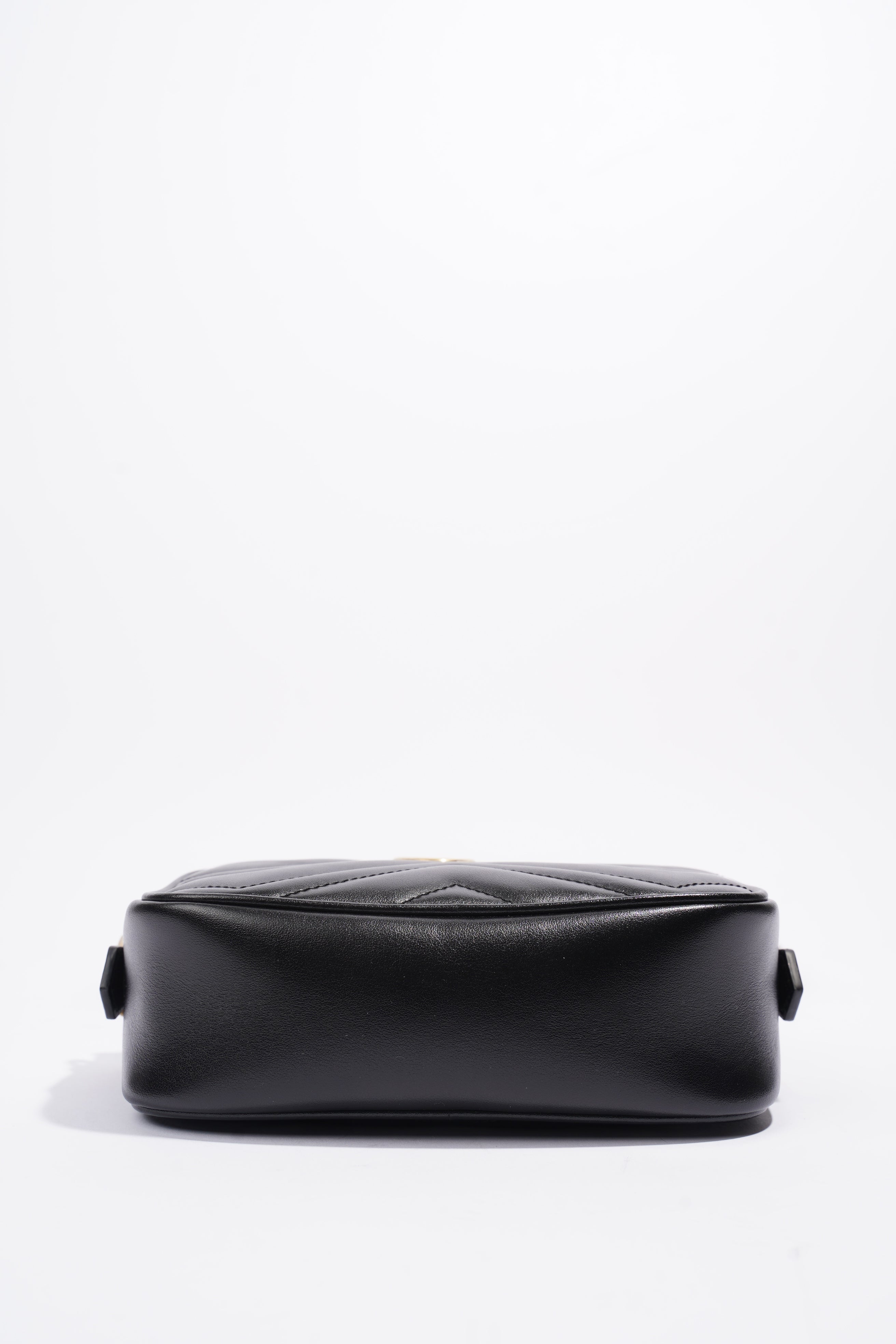 Gucci GG Marmont Matelasse Mini Black Matelasse Leather