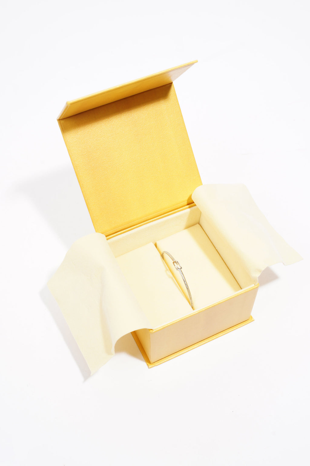 Fendi Baguette Bracelet Silver Base Metal Medium