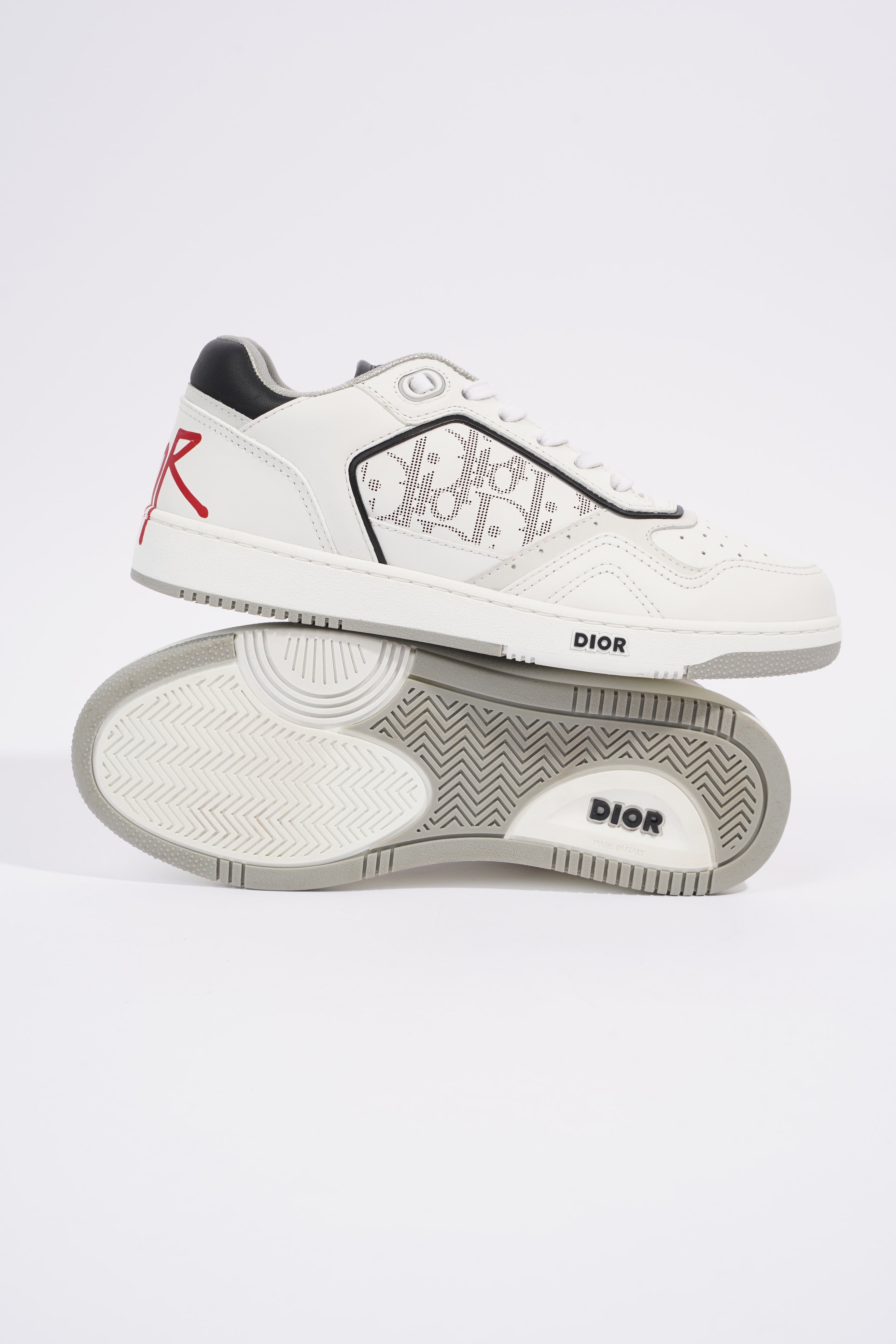 Christian Dior B27 Low-top White / Black Leather EU 39 UK 6
