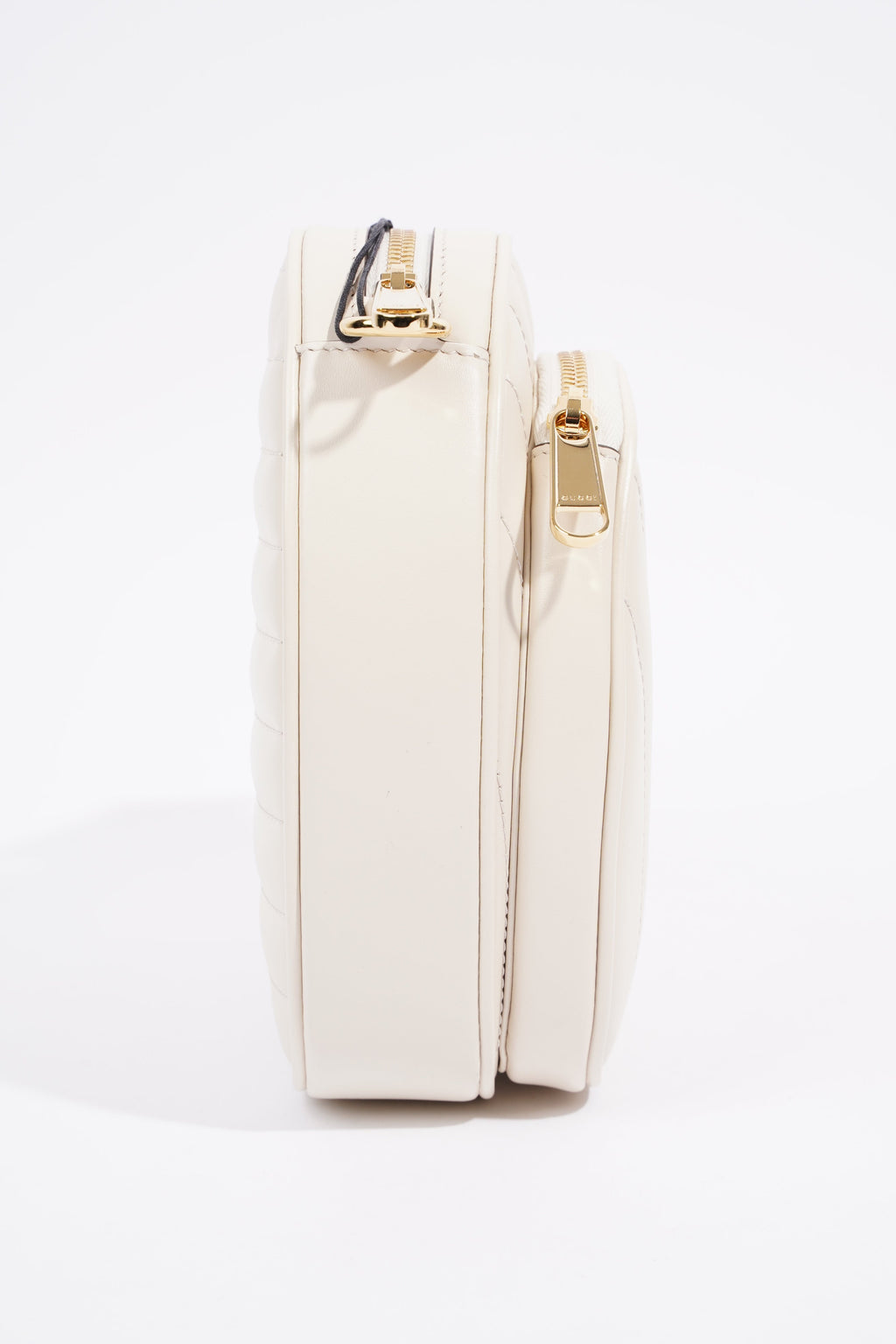 Gucci Interlocking G Mini Heart Cream Matelasse Leather