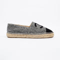 Chanel Espadrilles Grey / Black Fabric EU 40 UK 7