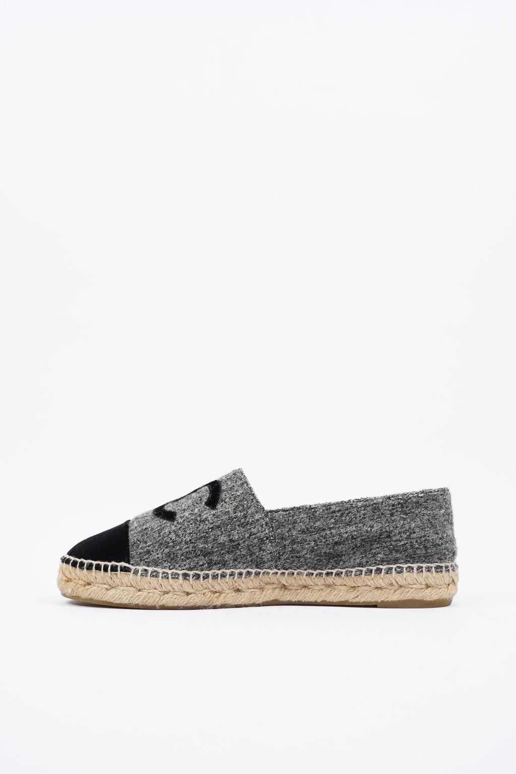 Chanel Espadrilles Grey / Black Fabric EU 40 UK 7