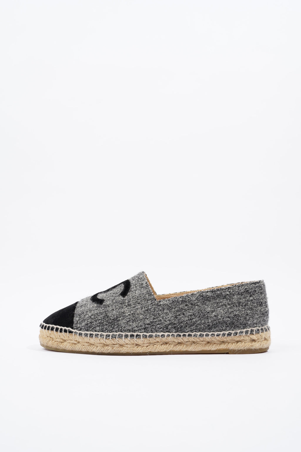 Chanel Espadrilles Grey / Black Fabric EU 40 UK 7