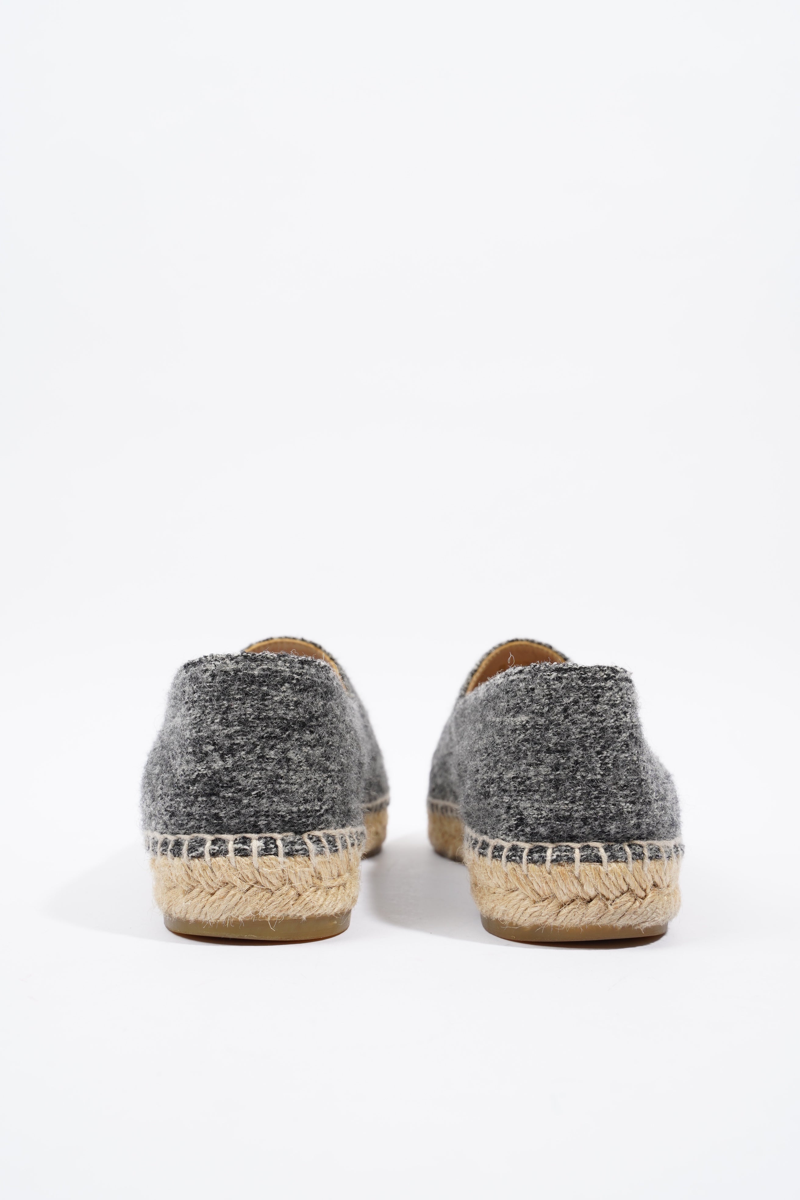 Chanel Espadrilles Grey / Black Fabric EU 40 UK 7