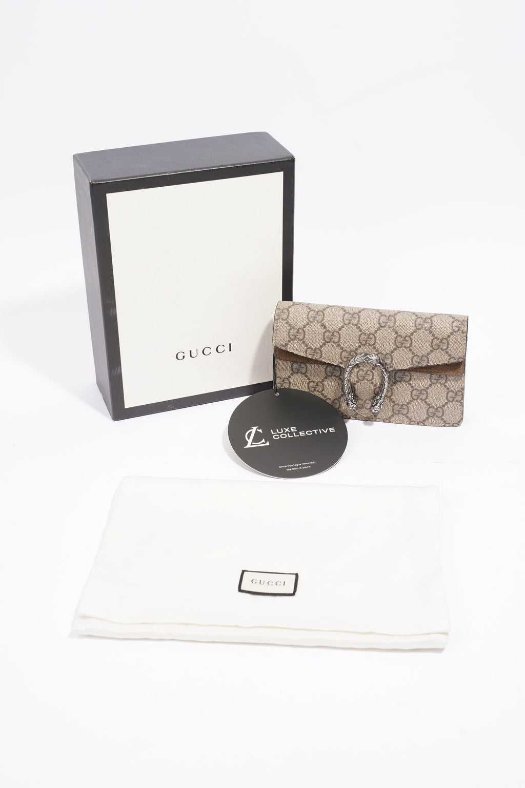 Gucci Super Mini Dionysus GG Supreme Coated Canvas