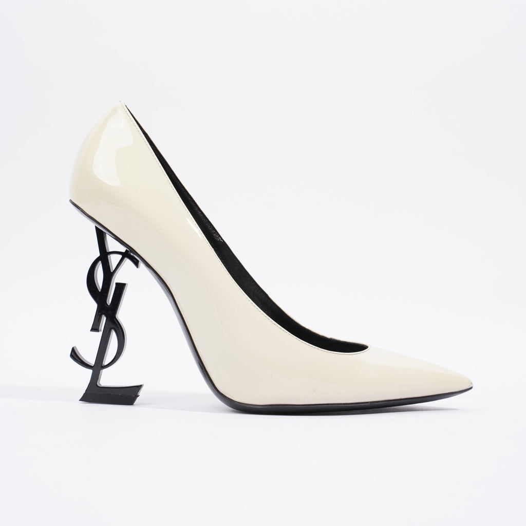 Saint Laurent Opyum 110 Beige Patent Leather EU 38.5 UK 5.5