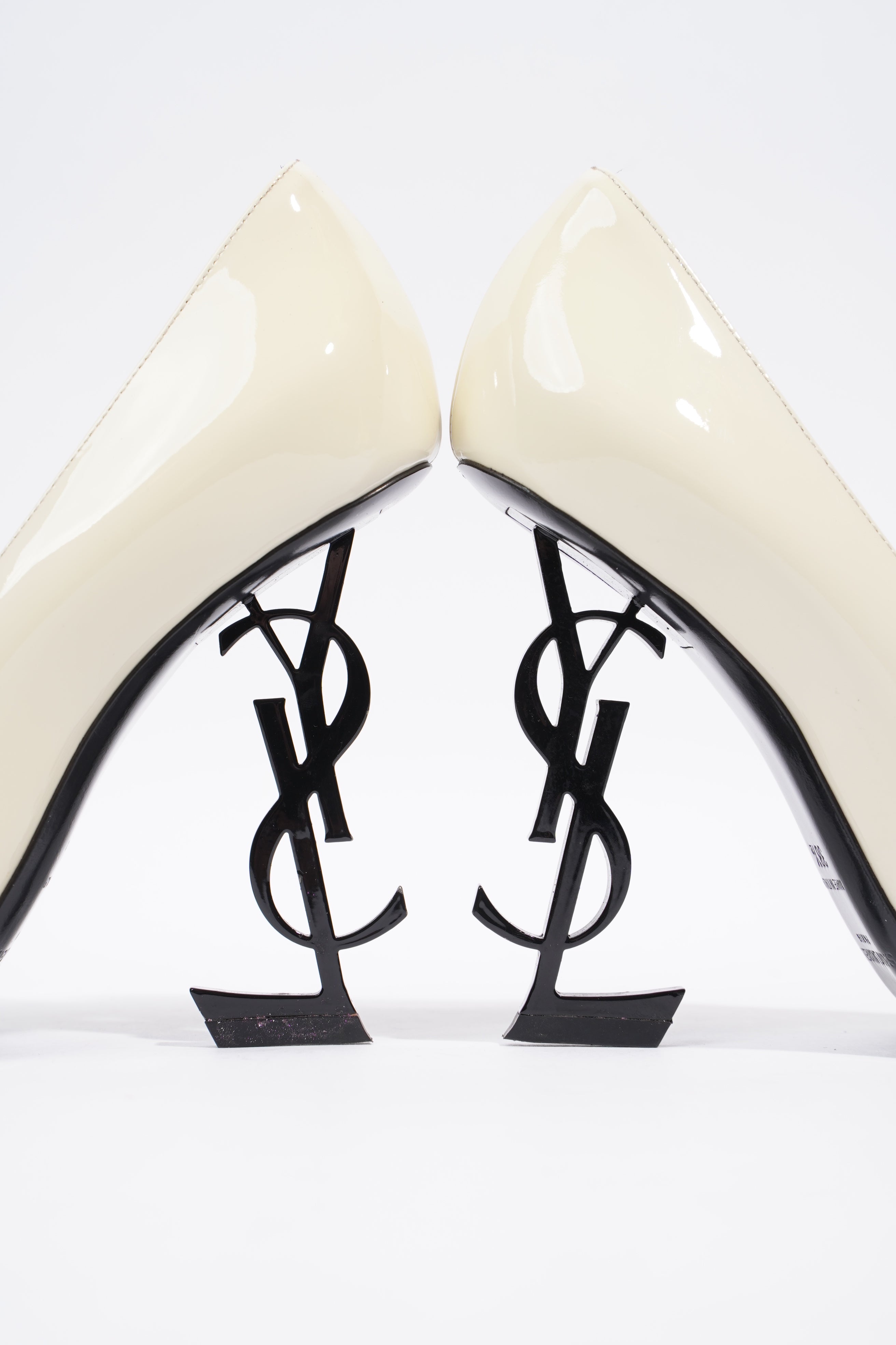 Saint Laurent Opyum 110 Beige Patent Leather EU 38.5 UK 5.5
