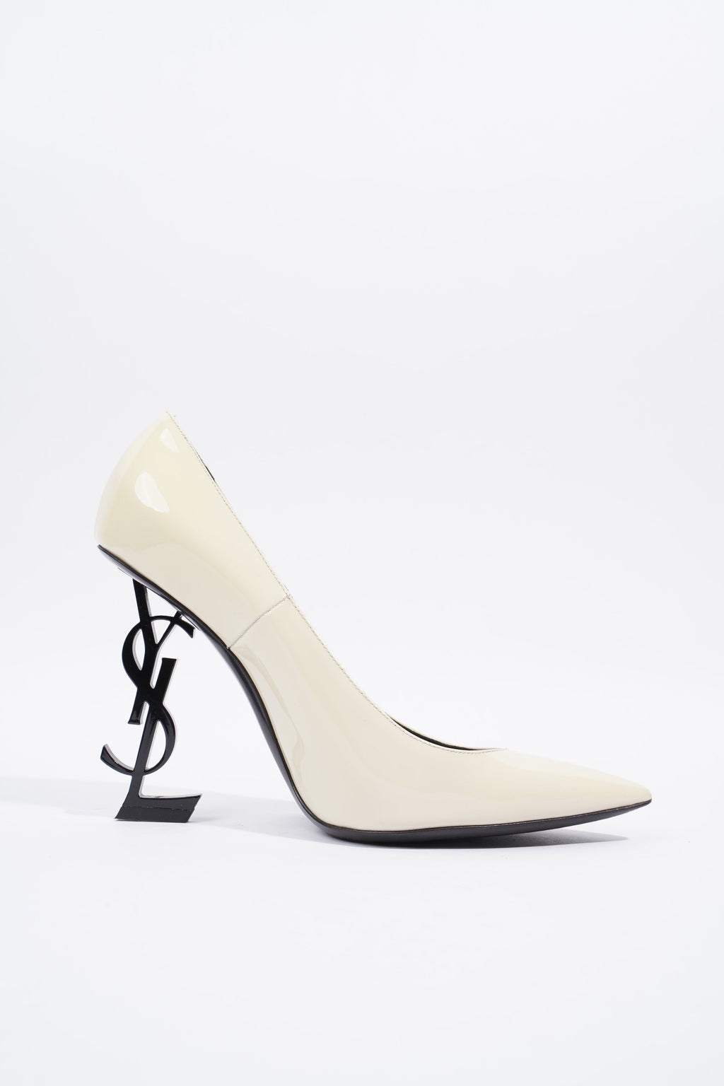 Saint Laurent Opyum 110 Beige Patent Leather EU 38.5 UK 5.5