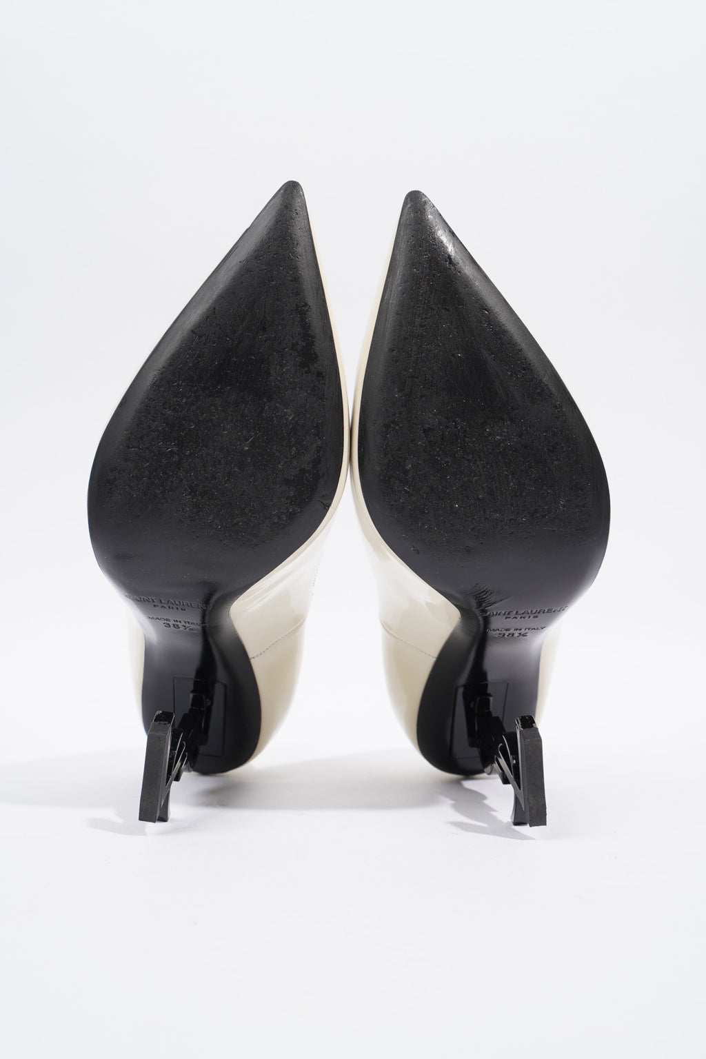 Saint Laurent Opyum 110 Beige Patent Leather EU 38.5 UK 5.5