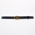 Gucci Marmont Belt Black / Gold Leather 95cm 38"