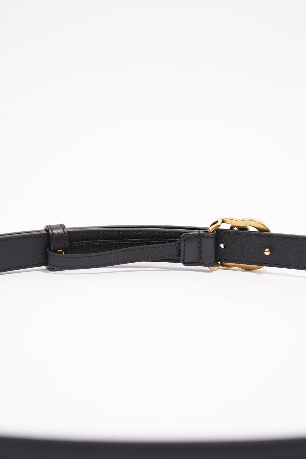 Gucci Marmont Belt Black / Gold Leather 95cm 38"
