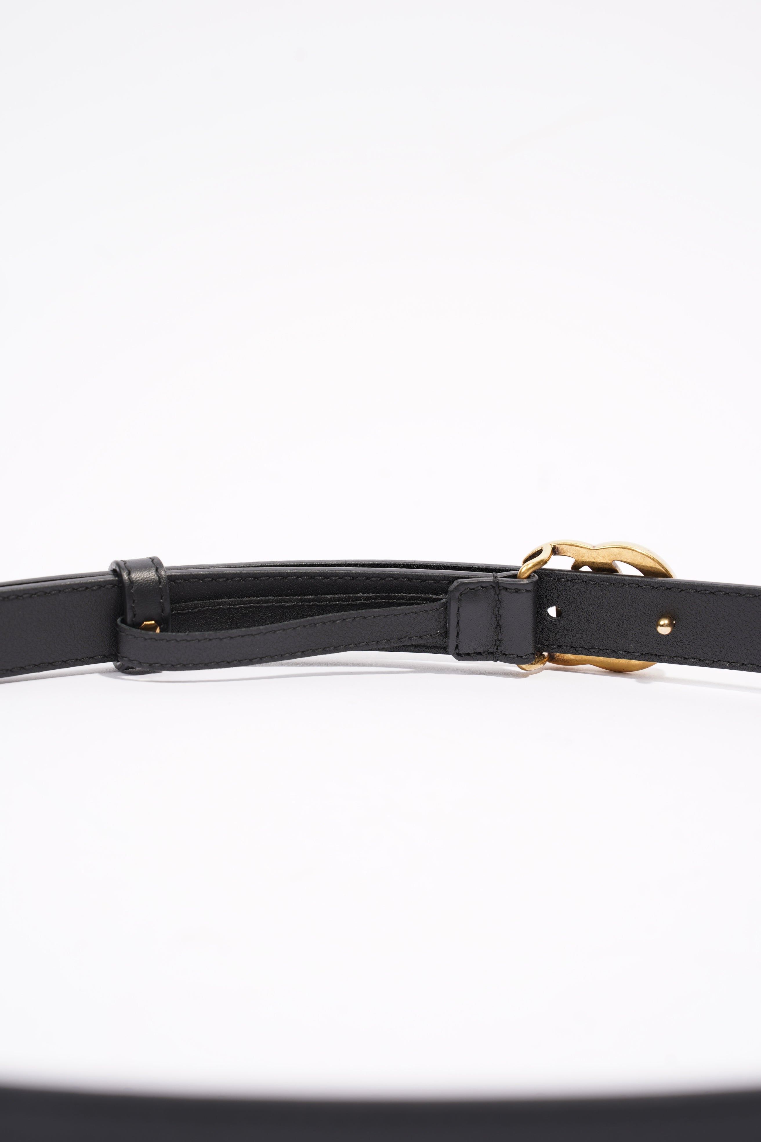 Gucci Marmont Belt Black / Gold Leather 95cm 38"