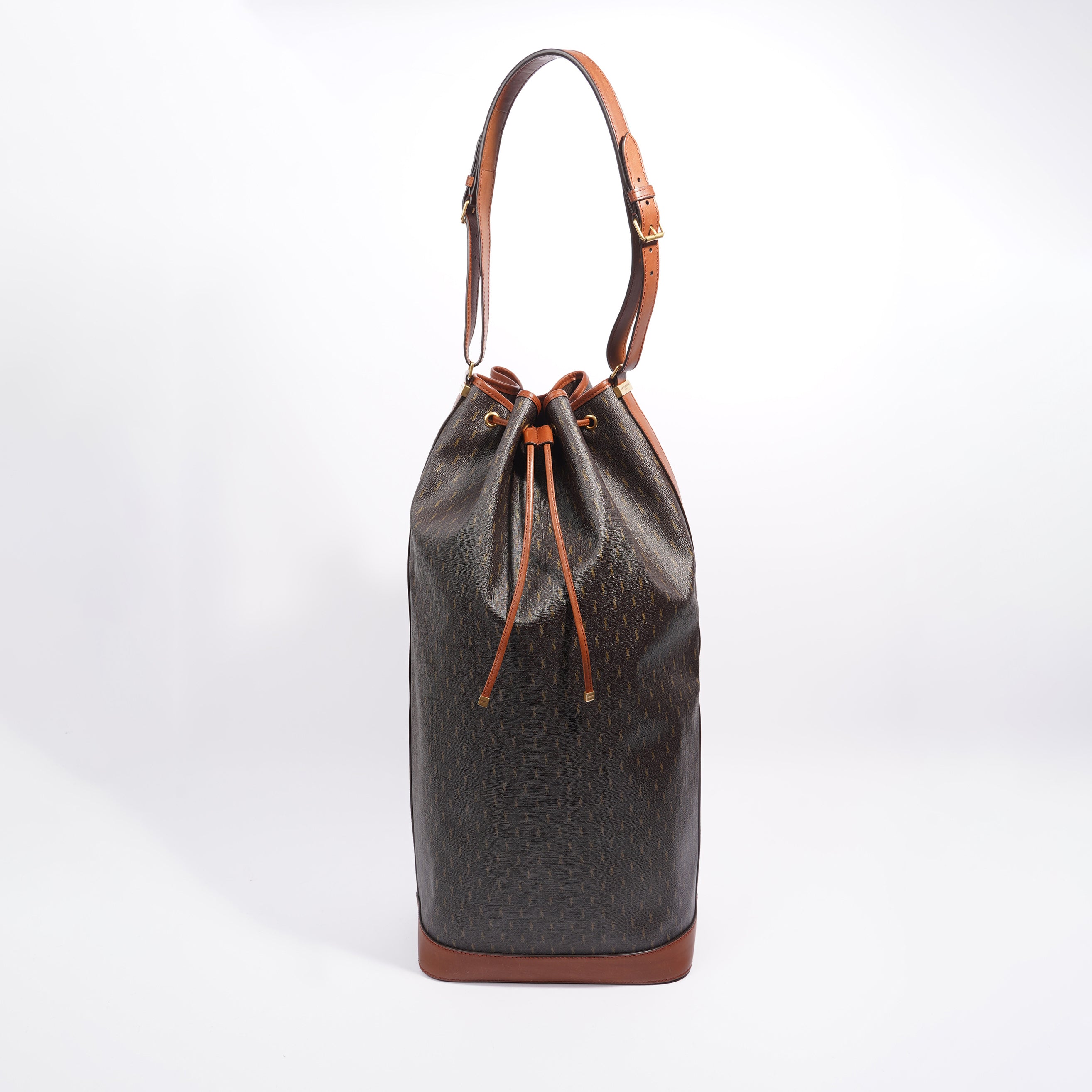 Saint Laurent Le Long Bucket Bag Monogram Canvas