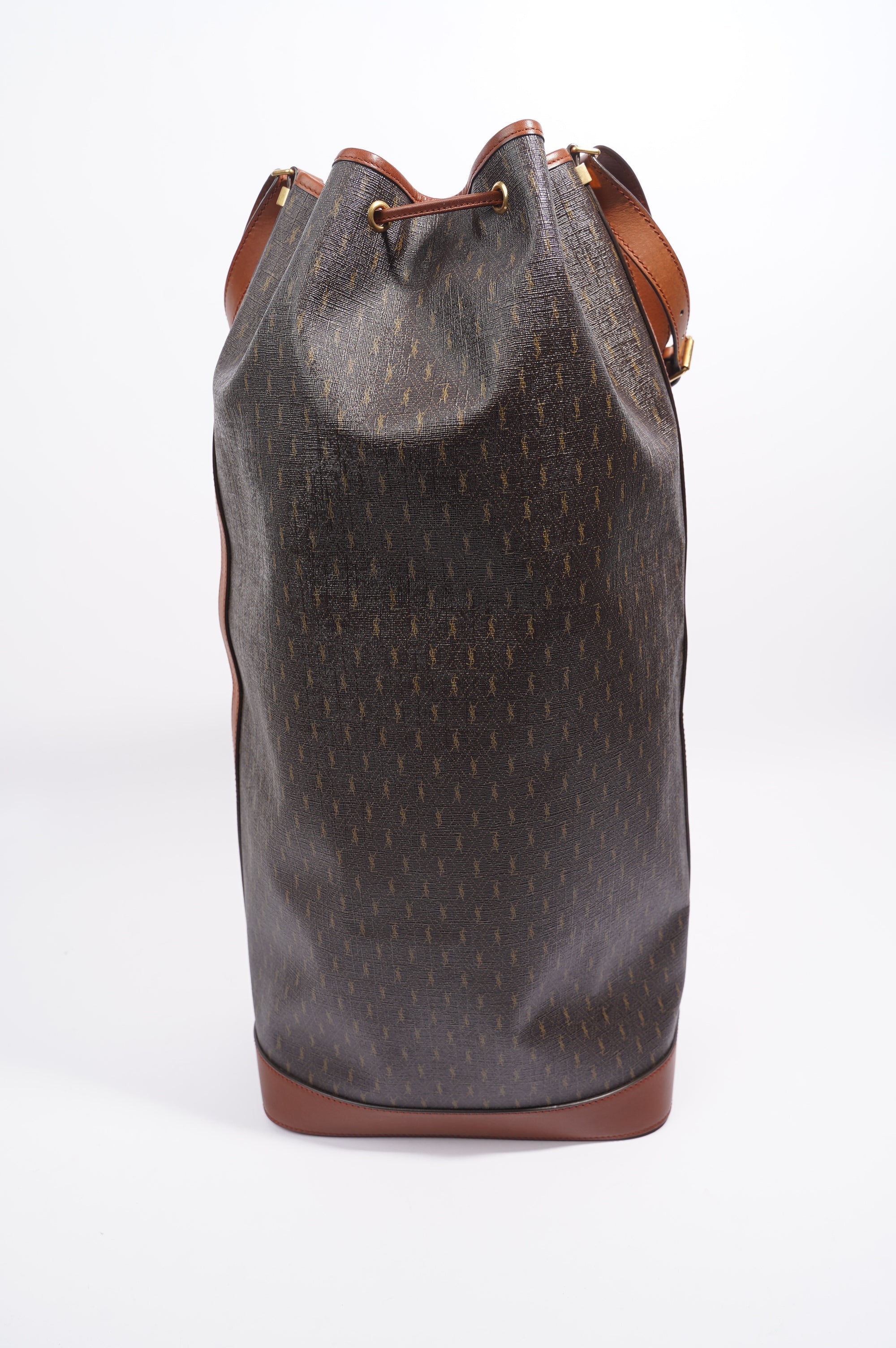 Saint Laurent Le Long Bucket Bag Monogram Canvas