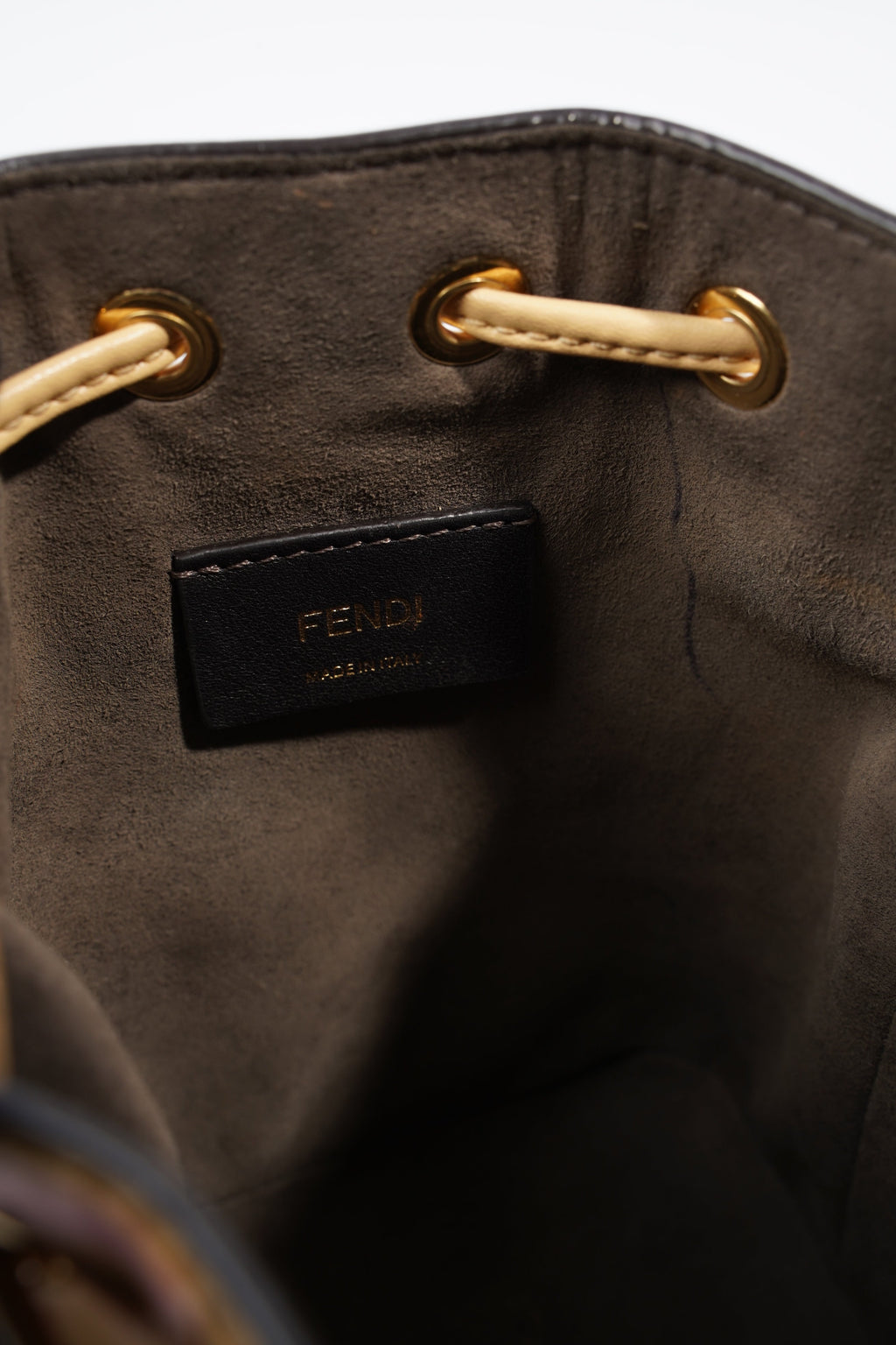 Fendi Mon Tresor Mustard / Pink Leather Mini