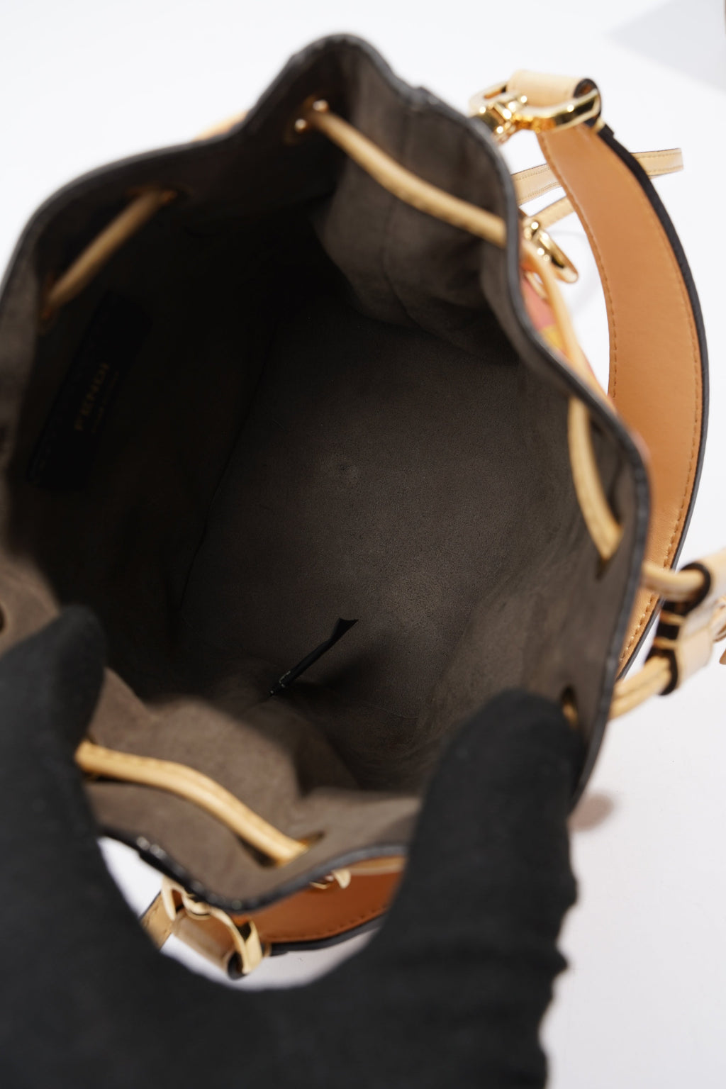 Fendi Mon Tresor Mustard / Pink Leather Mini