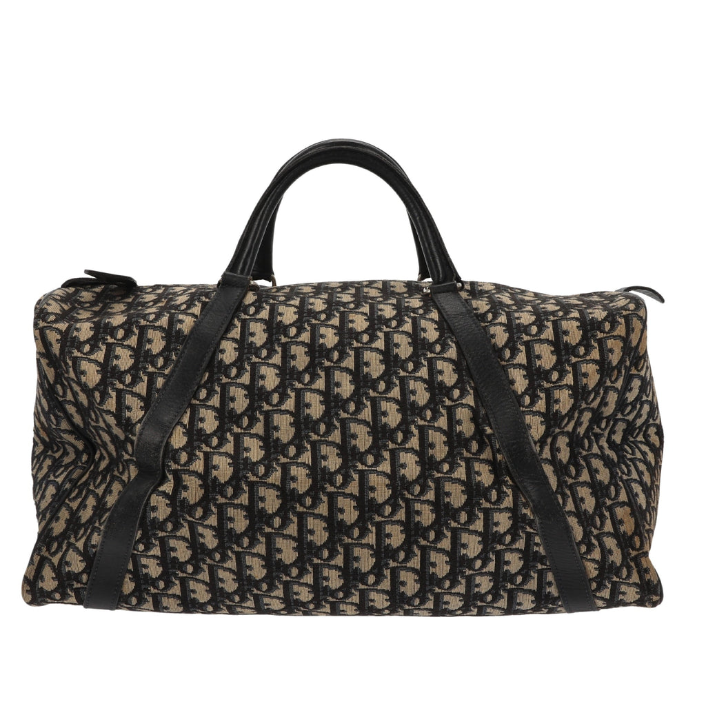 CHRISTIAN DIOR Bowling Handbag in Blue Fabric