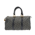CHRISTIAN DIOR Bowling Handbag in Blue Fabric