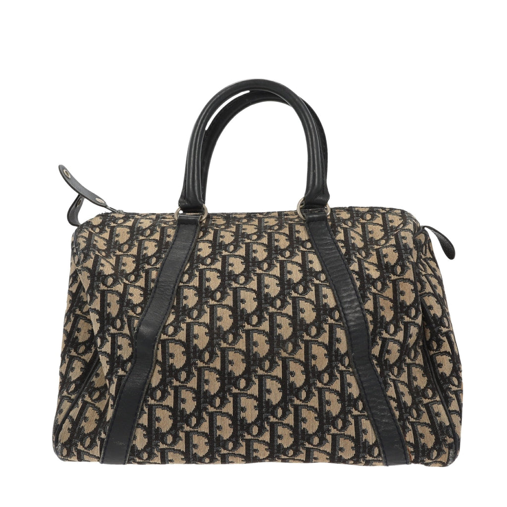 CHRISTIAN DIOR Bowling Handbag in Blue Fabric