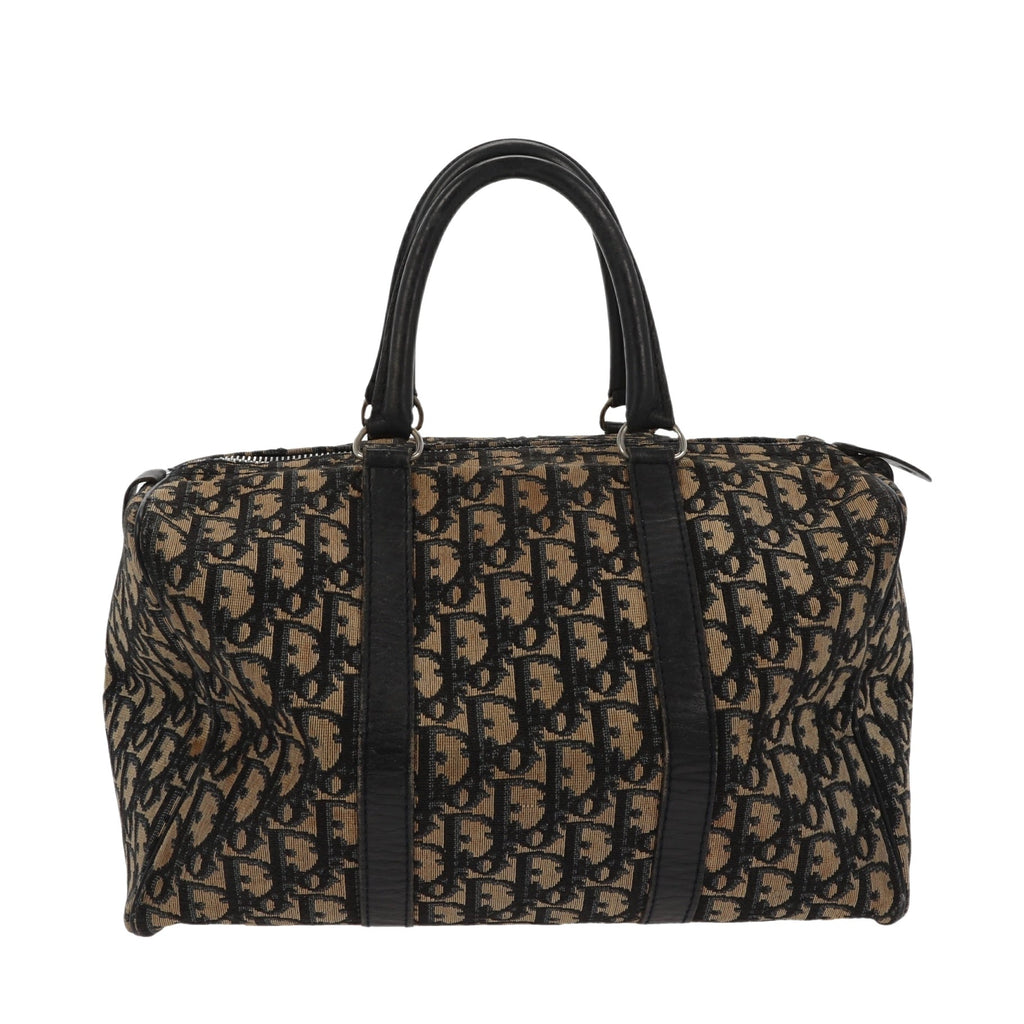 CHRISTIAN DIOR Bowling Handbag in Blue Fabric