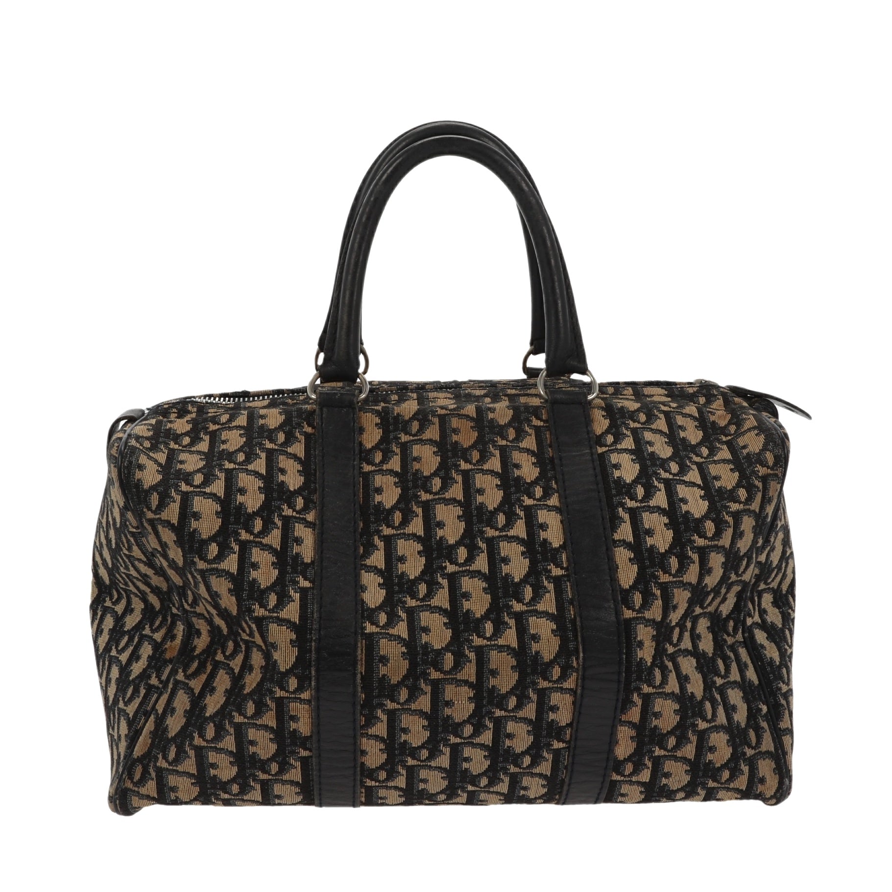 CHRISTIAN DIOR Bowling Handbag in Blue Fabric