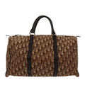 CHRISTIAN DIOR Bowling Handbag in Beige Fabric