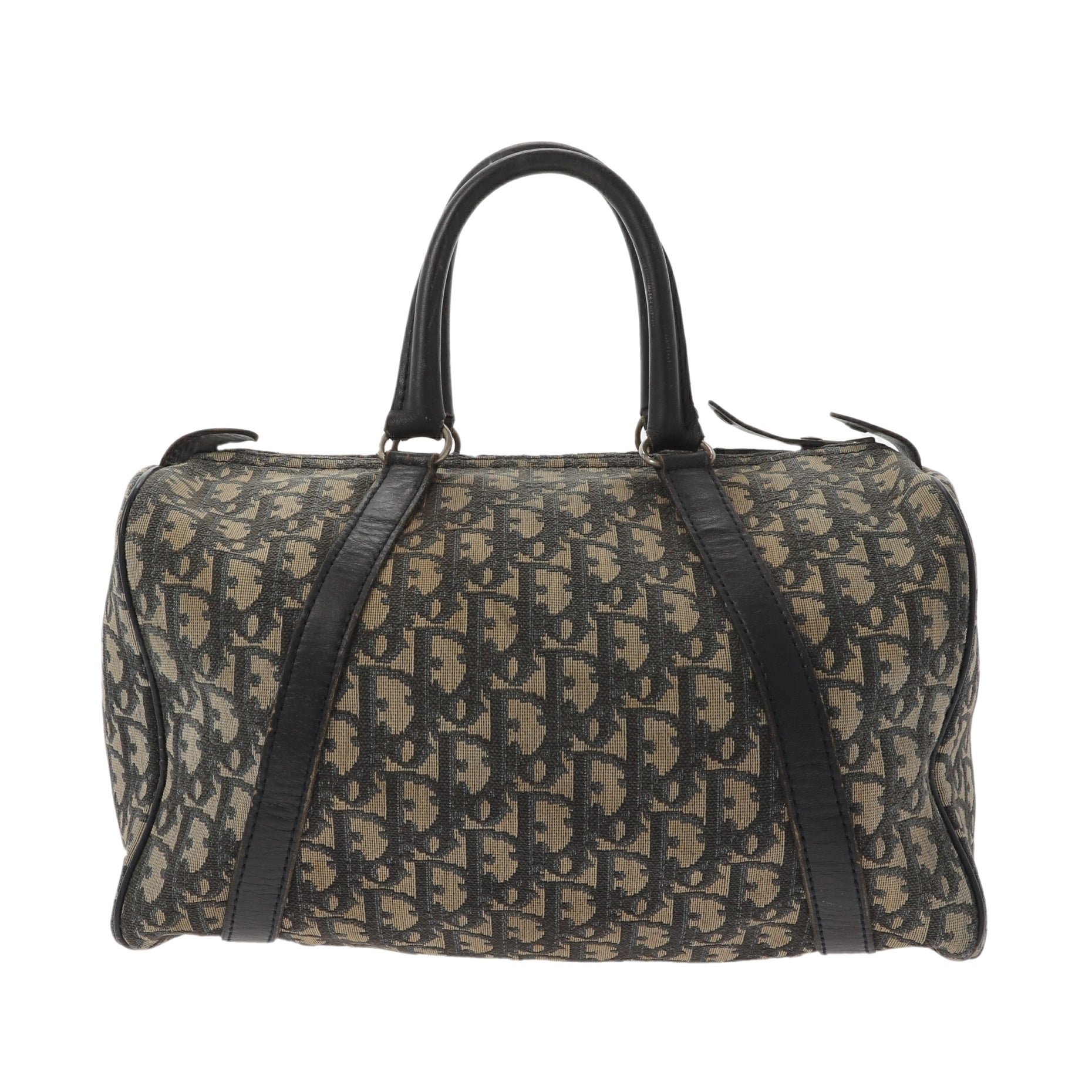 CHRISTIAN DIOR Bowling Handbag in Blue Fabric