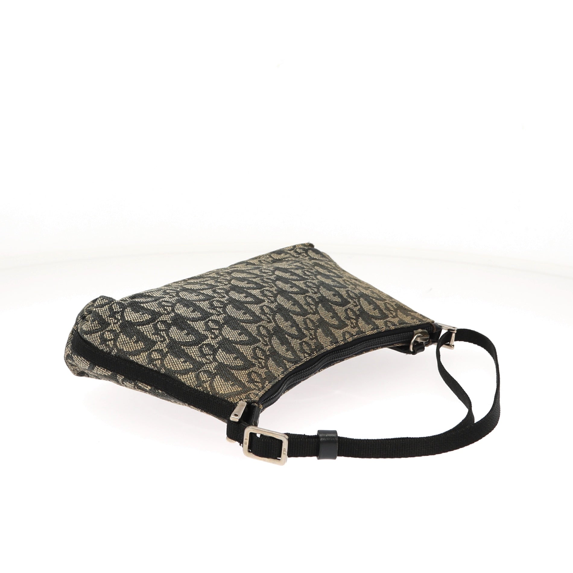 CHRISTIAN DIOR Shoulder Bag in Blue Fabric